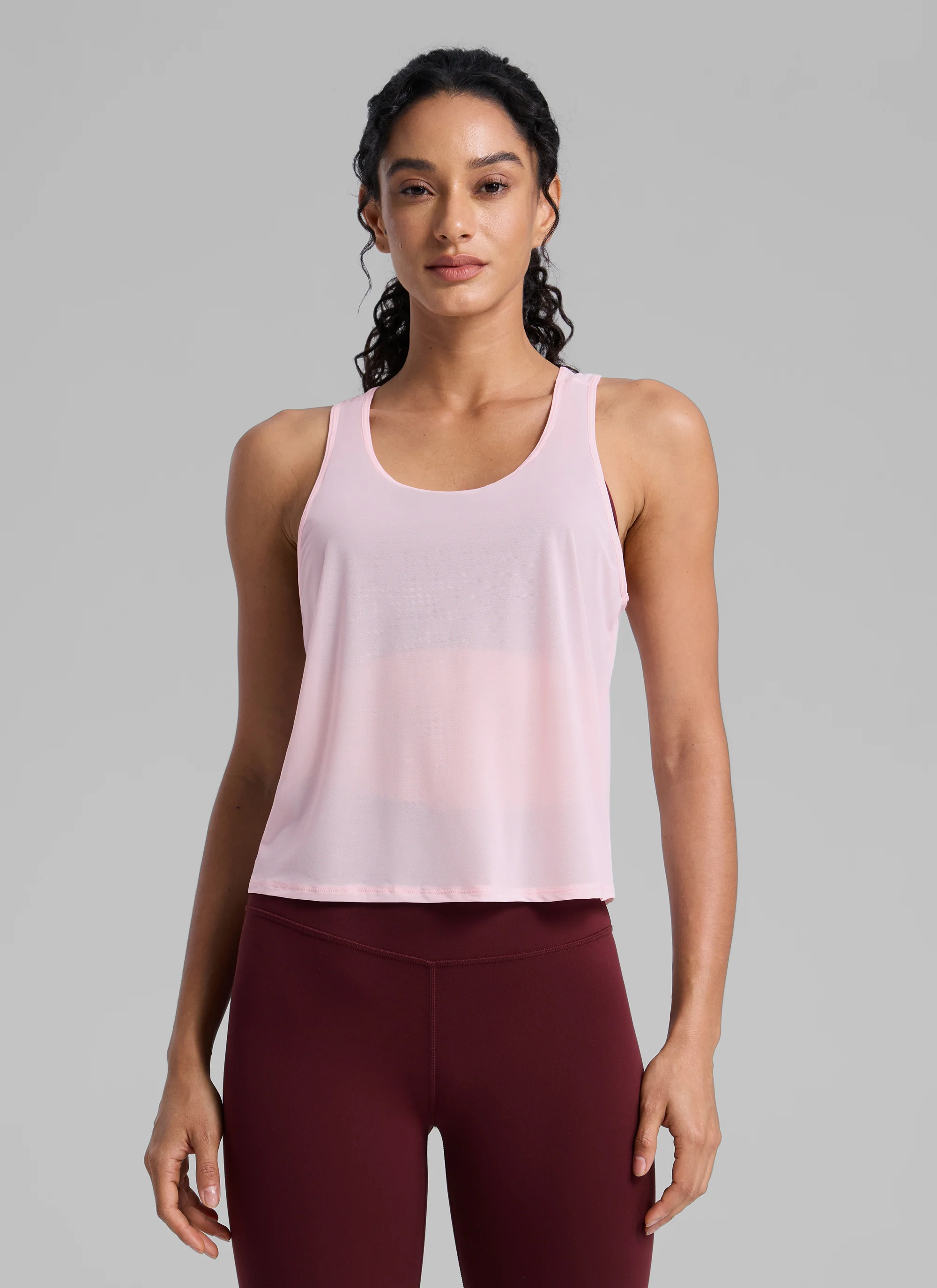 Mesh Relaxed Fit Workout Breathable Tank - Image 25