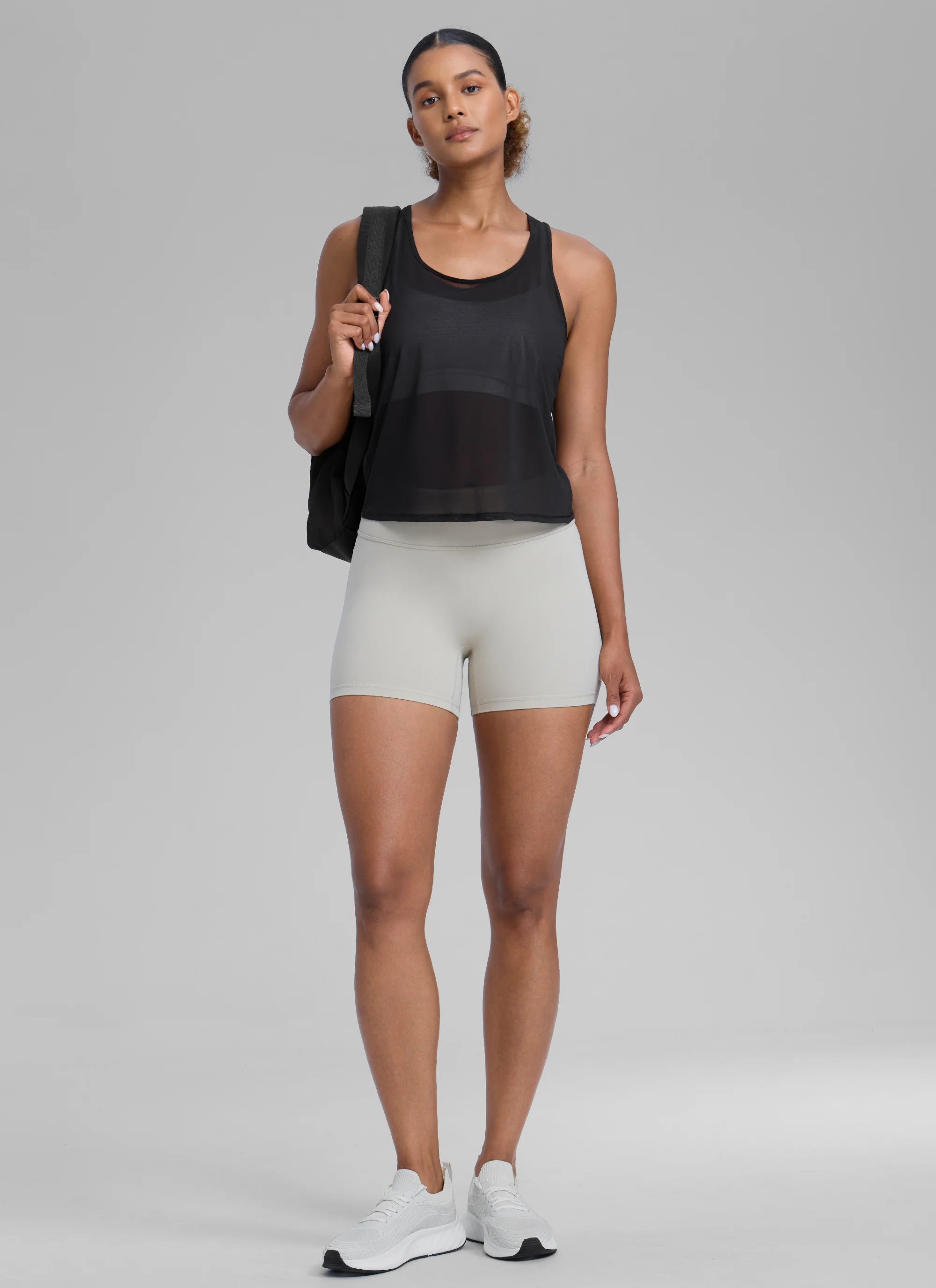 Mesh Relaxed Fit Workout Breathable Tank - Image 7