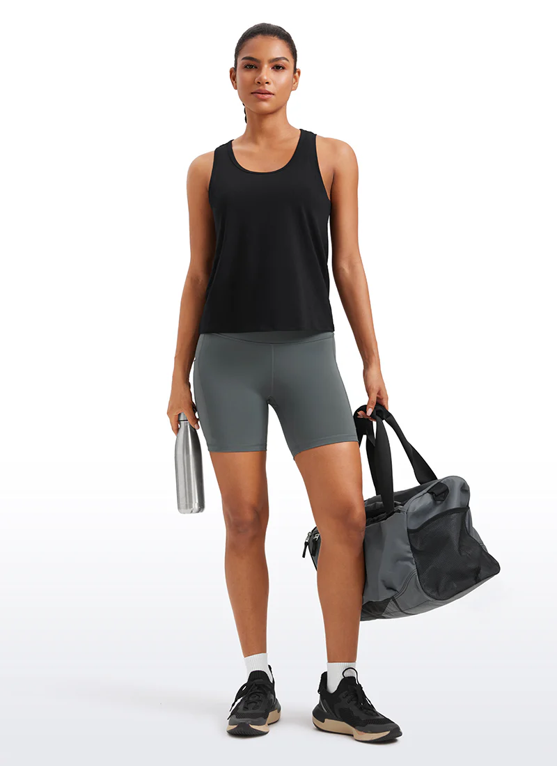 Pima Cotton Sleeveless  Scoop Neck Tank - Image 3