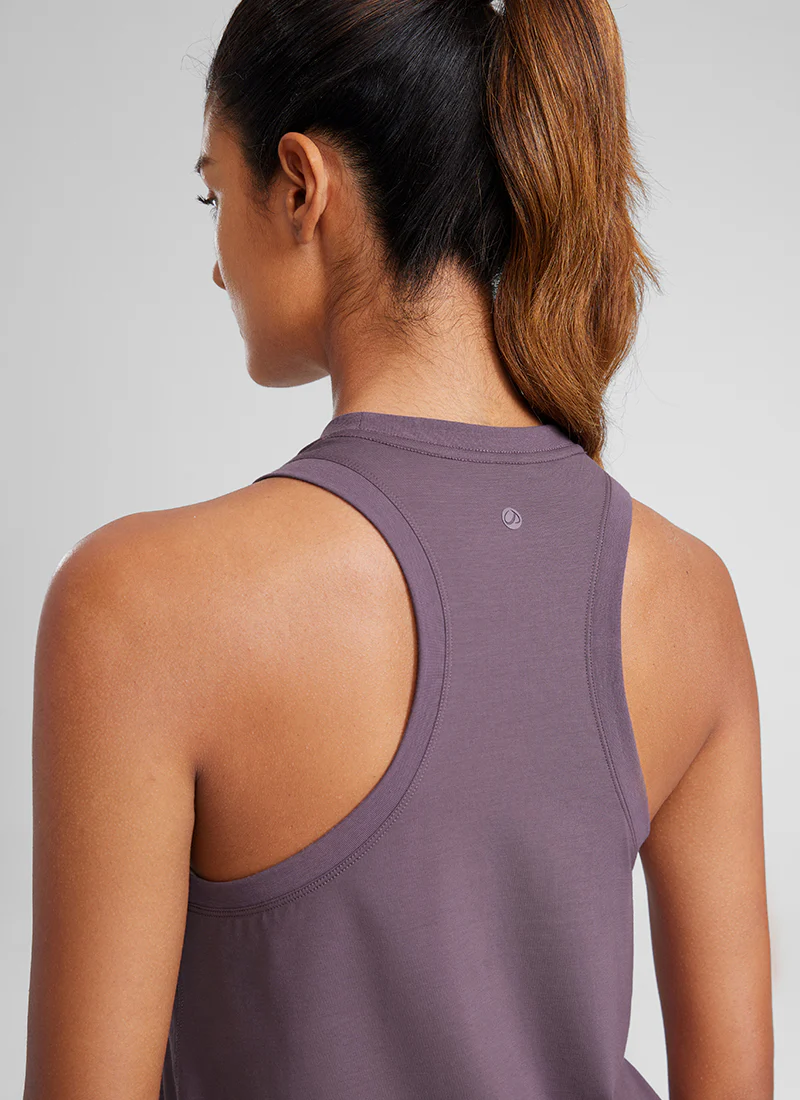 Pima Cotton Racerback High Neck Tank - Image 11