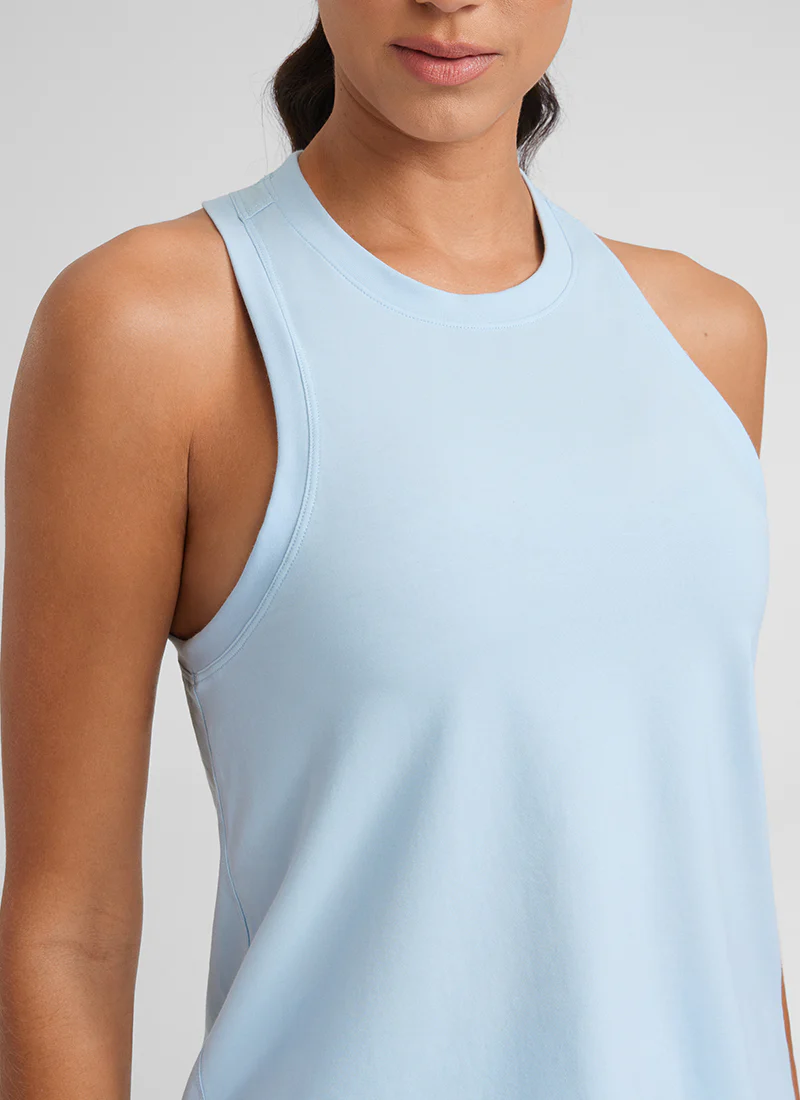 Pima Cotton Racerback High Neck Tank - Image 26