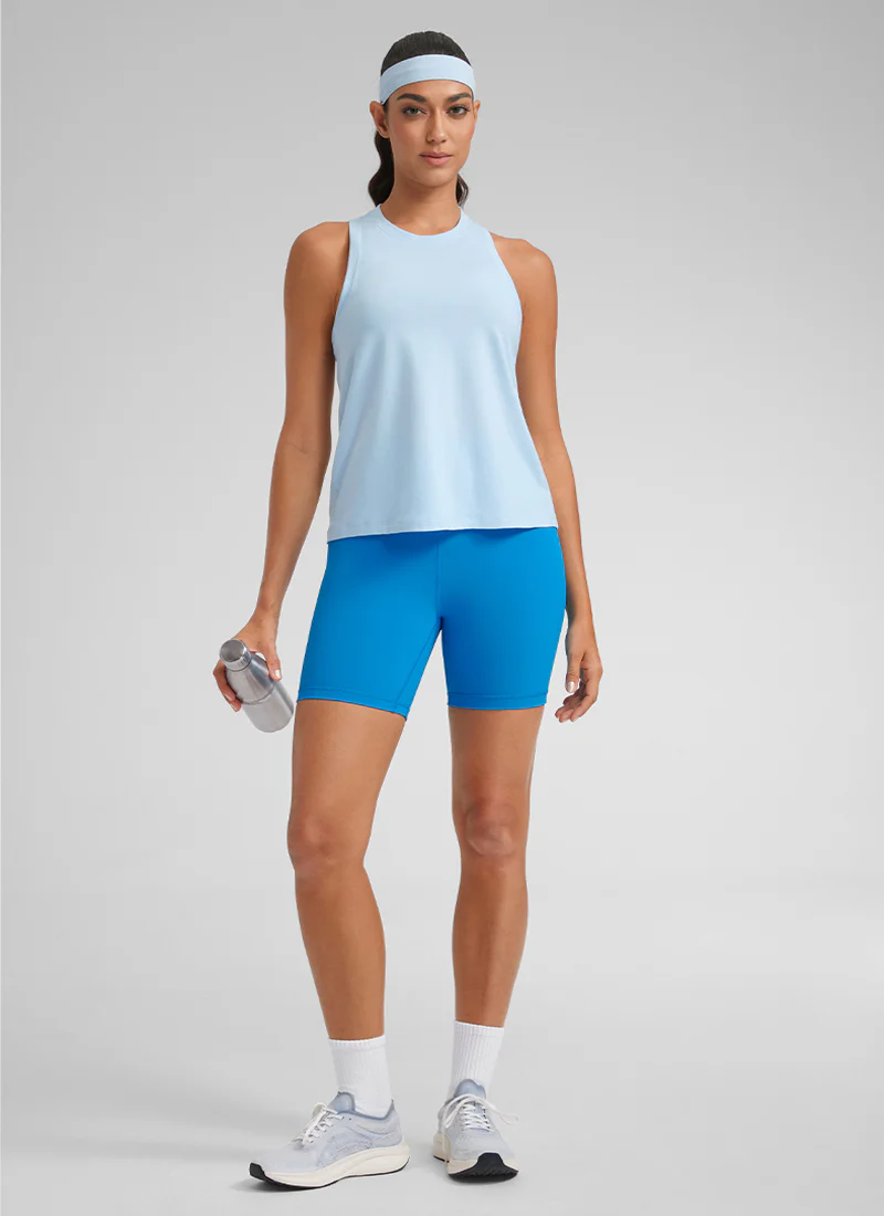 Pima Cotton Racerback High Neck Tank - Image 27