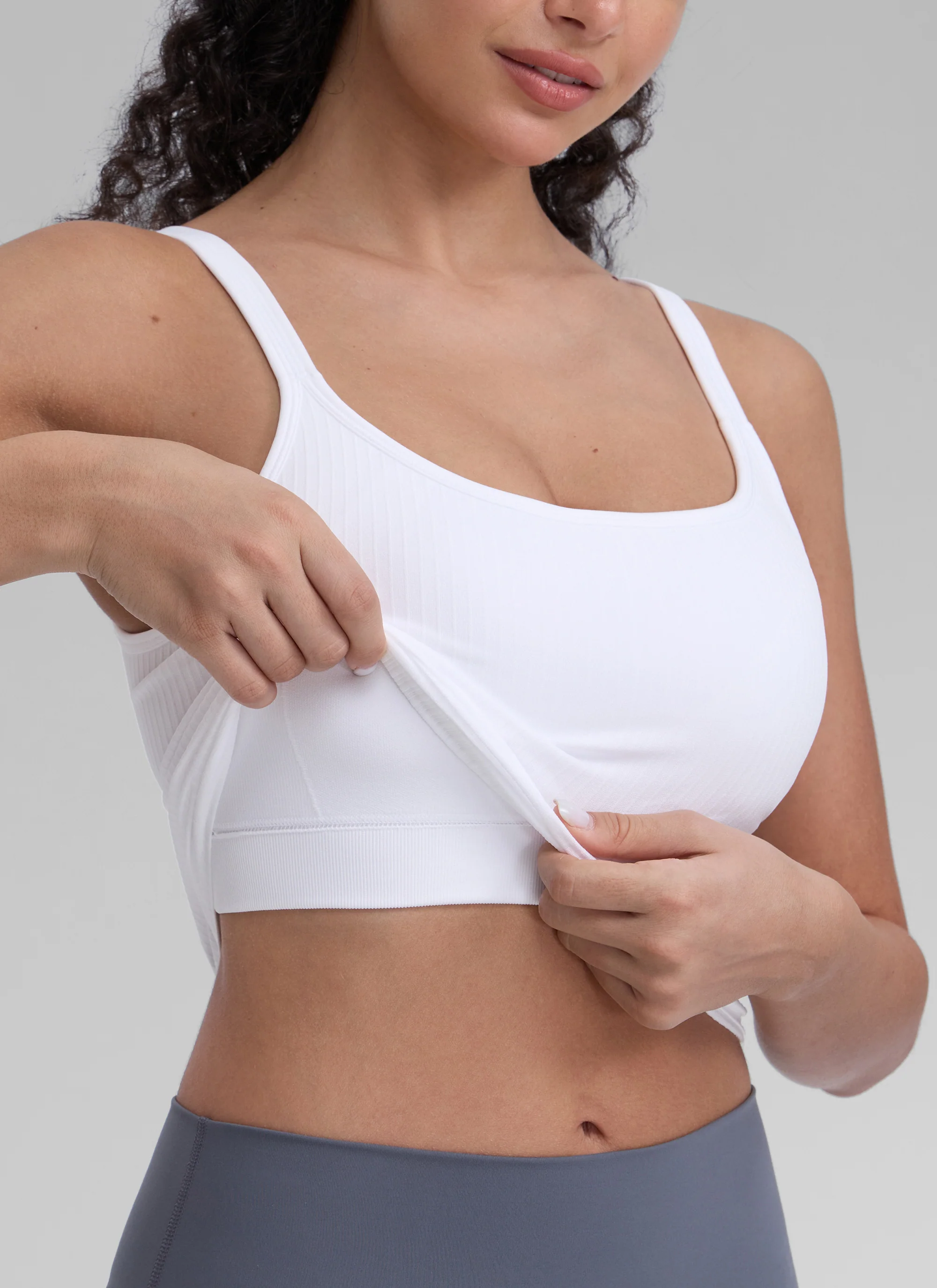 Seamless U Back Built in Bra Tank - Image 27