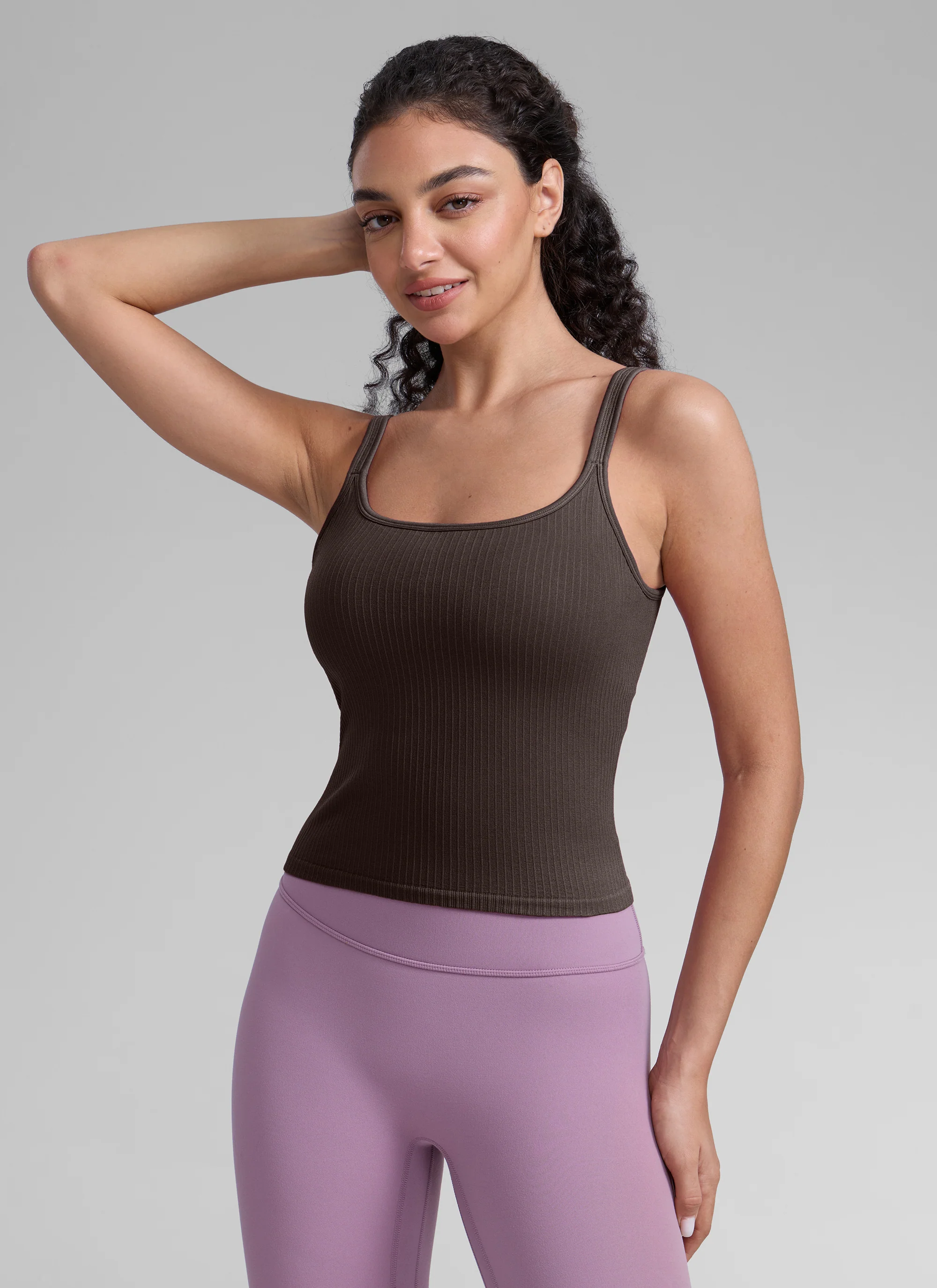 Seamless U Back Built in Bra Tank - Image 29