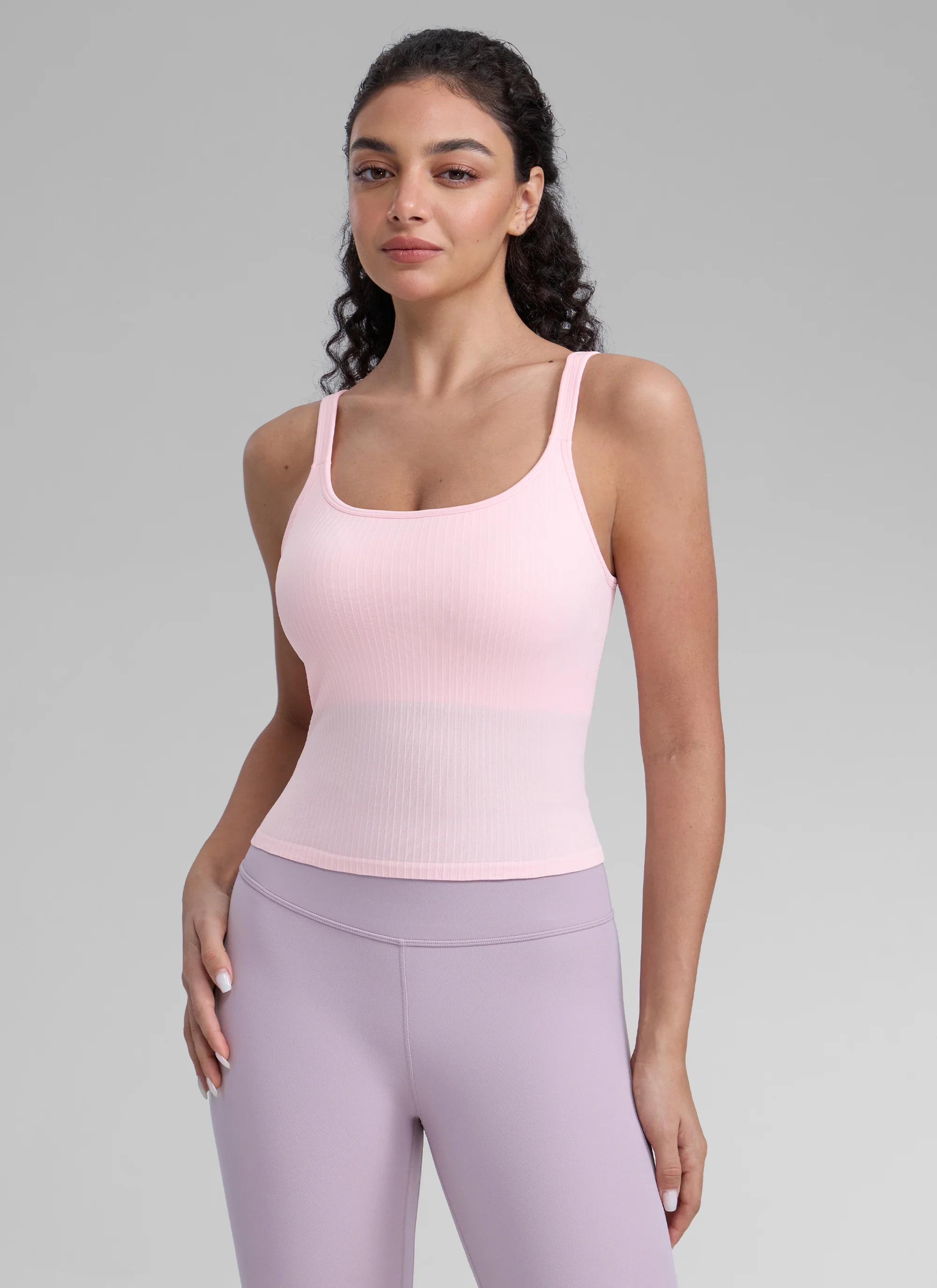 Seamless U Back Built in Bra Tank - Image 35