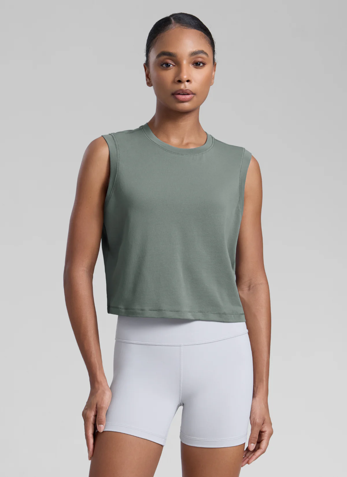 Poly Cotton-Blend Muscle Tank - Image 16
