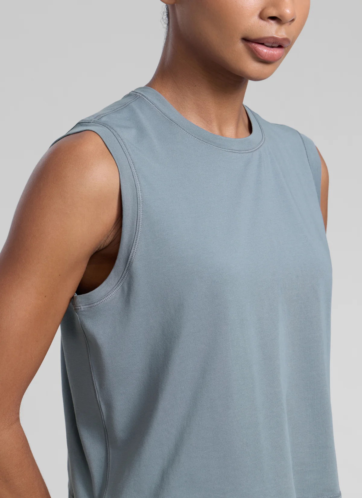 Poly Cotton-Blend Muscle Tank - Image 34