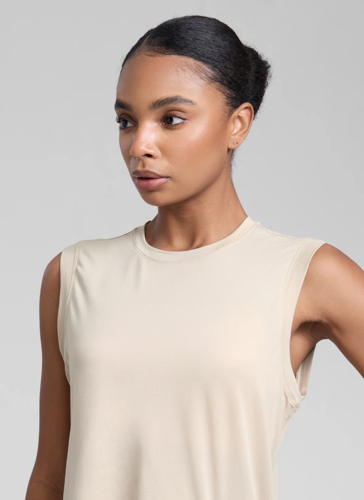 Poly Cotton-Blend Muscle Tank - Image 4