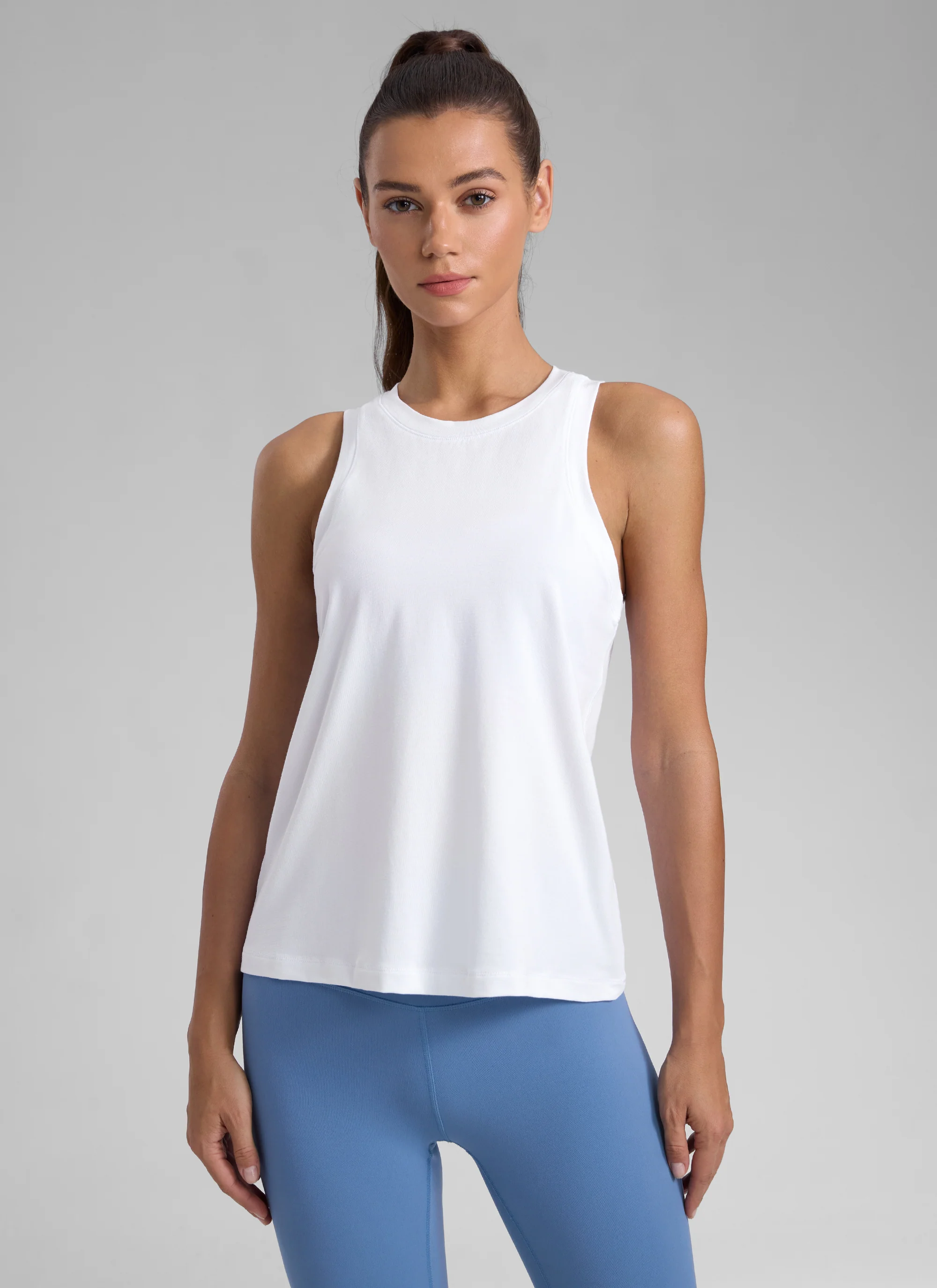 Poly Cotton-Blend Racerback Tank - Image 10