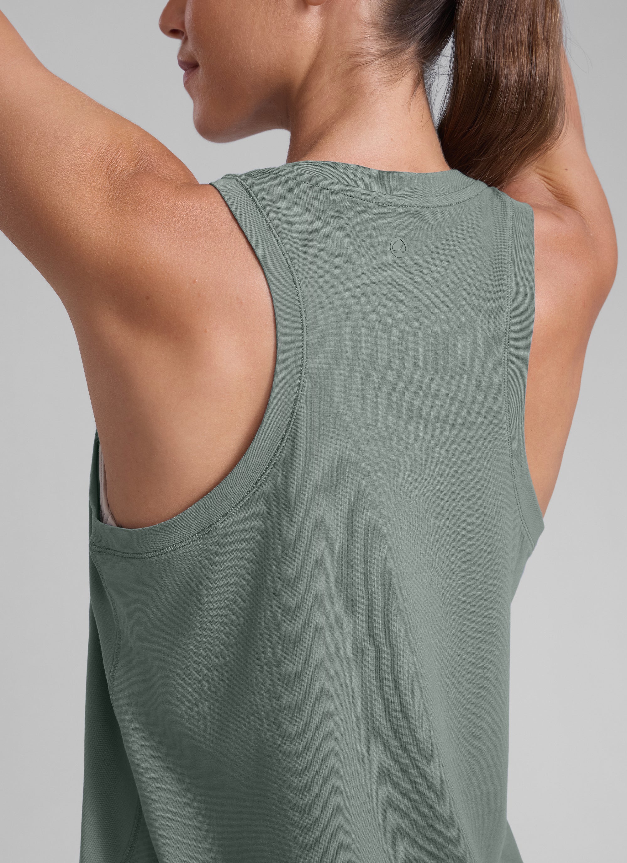 Poly Cotton-Blend Racerback Tank - Image 18