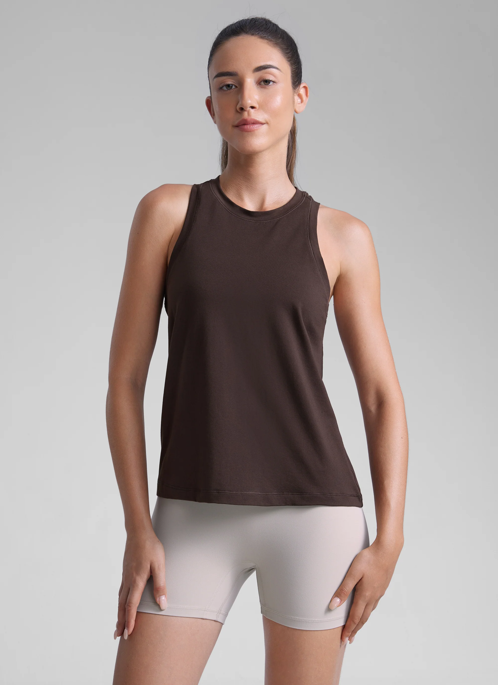 Poly Cotton-Blend Racerback Tank - Image 19