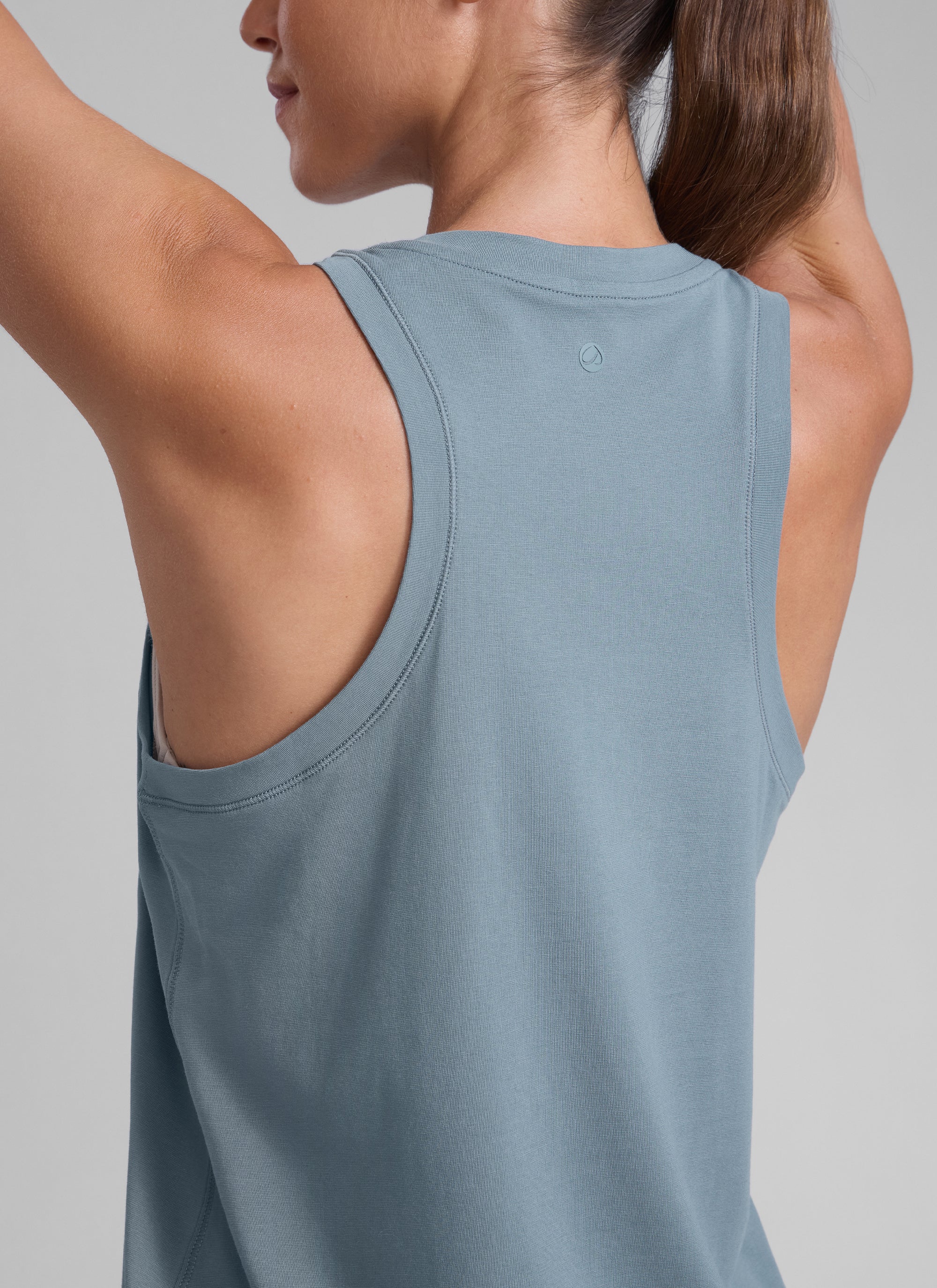 Poly Cotton-Blend Racerback Tank - Image 34