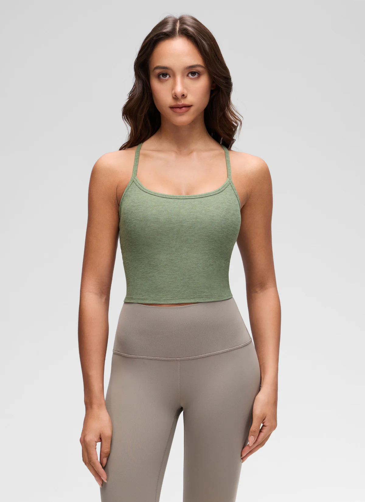Low Cut U Neck Y Back Shelf Bra Tank - Image 6
