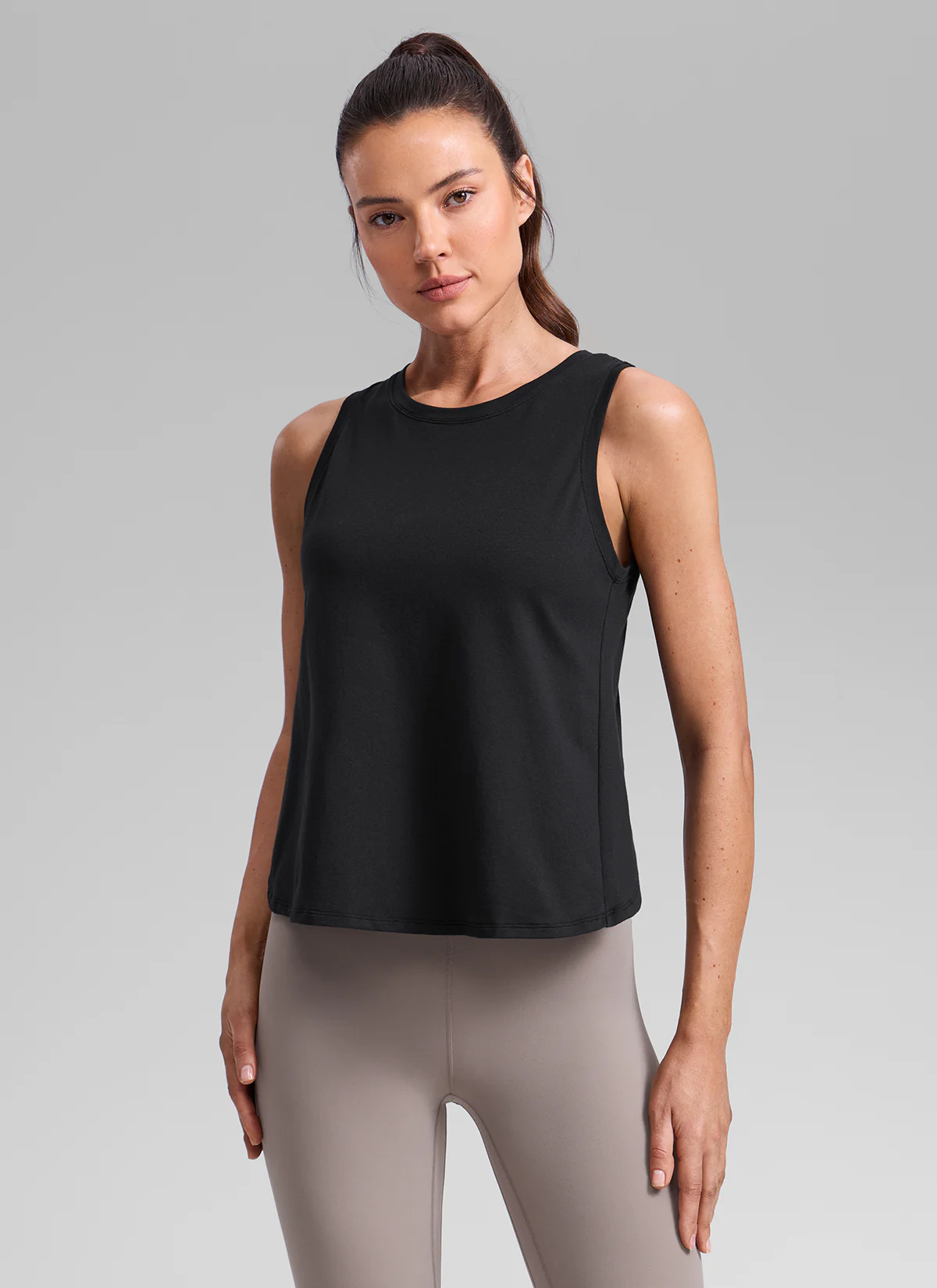 Poly Cotton-Blend Open Split Back Tank - Image 17