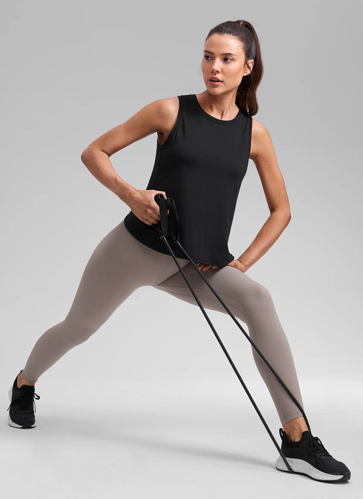 Poly Cotton-Blend Open Split Back Tank - Image 19
