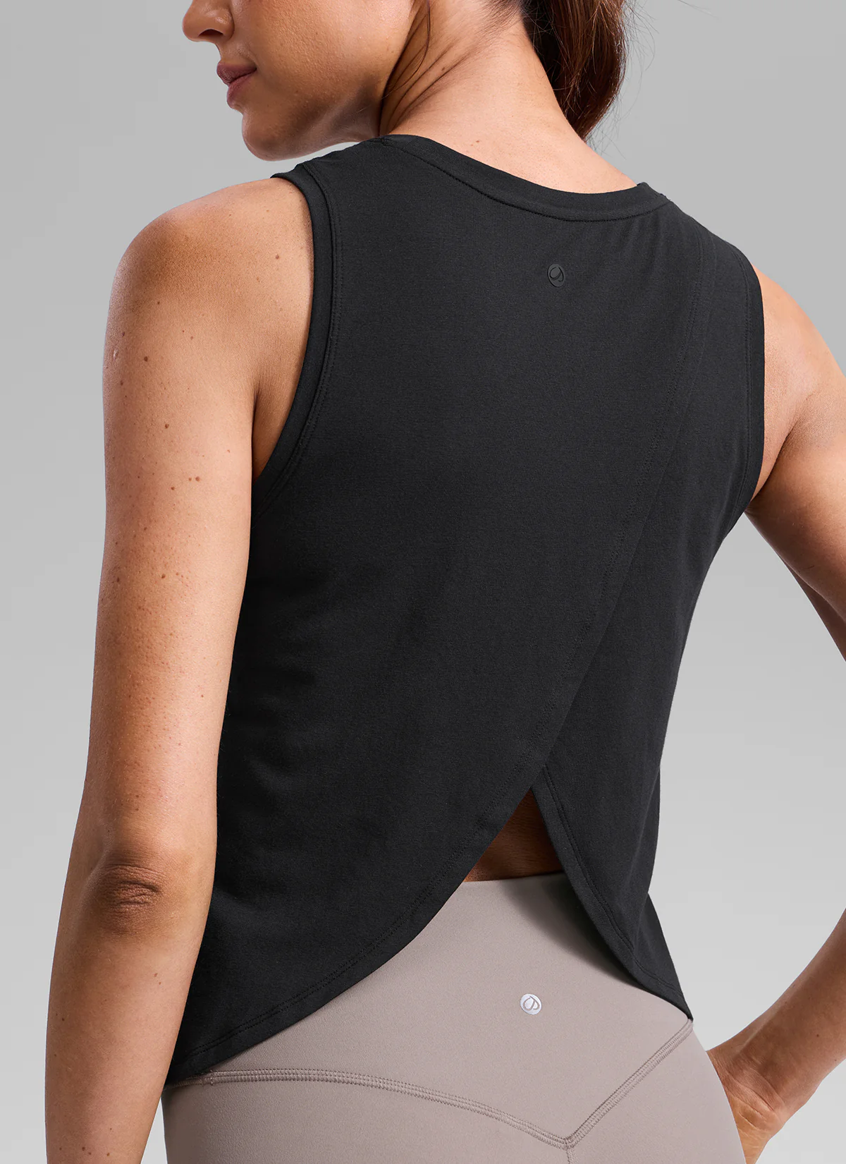 Poly Cotton-Blend Open Split Back Tank - Image 20