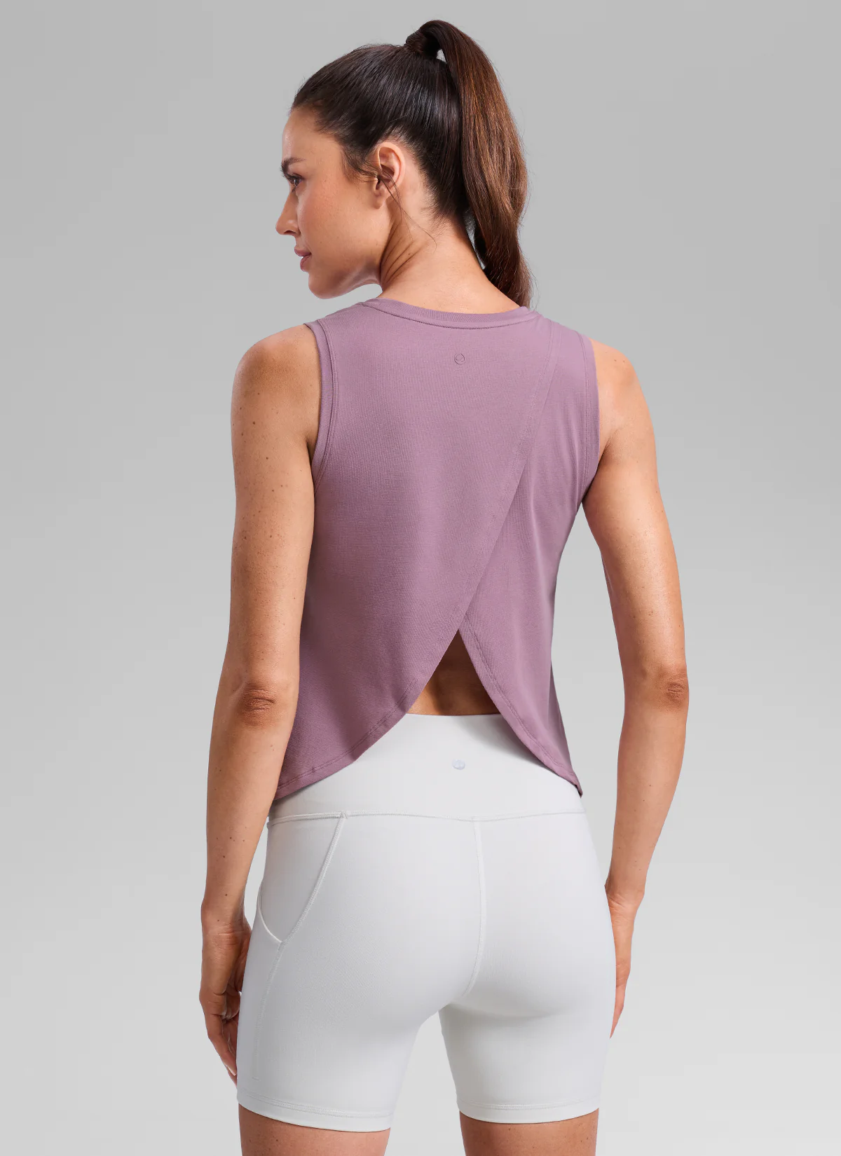 Poly Cotton-Blend Open Split Back Tank - Image 21
