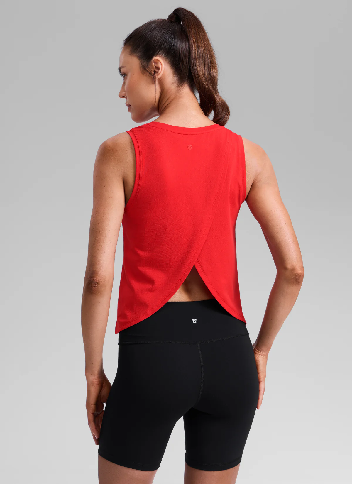 Poly Cotton-Blend Open Split Back Tank - Image 9