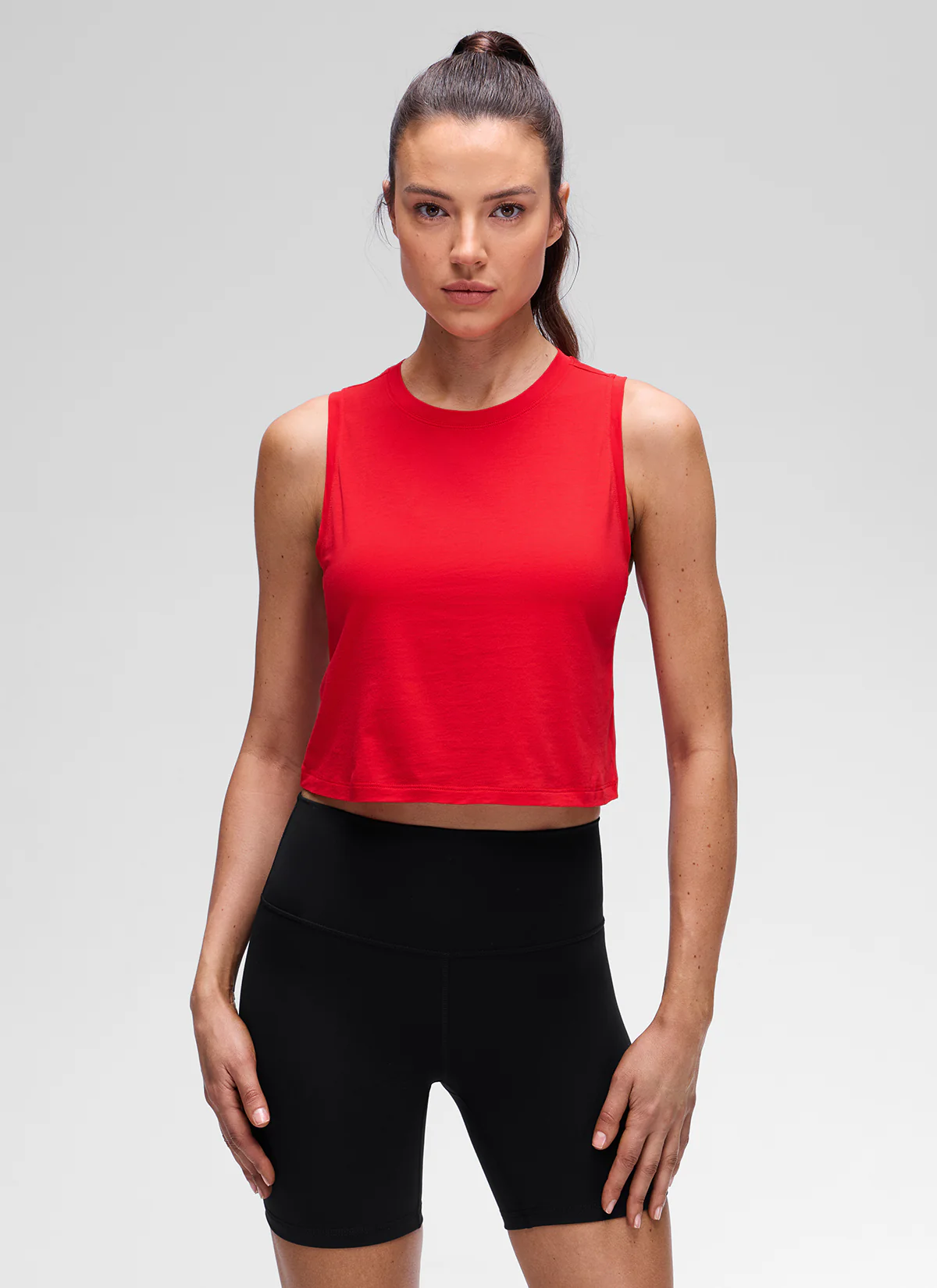 Pima Cotton Crewneck Crop Tank - Image 21