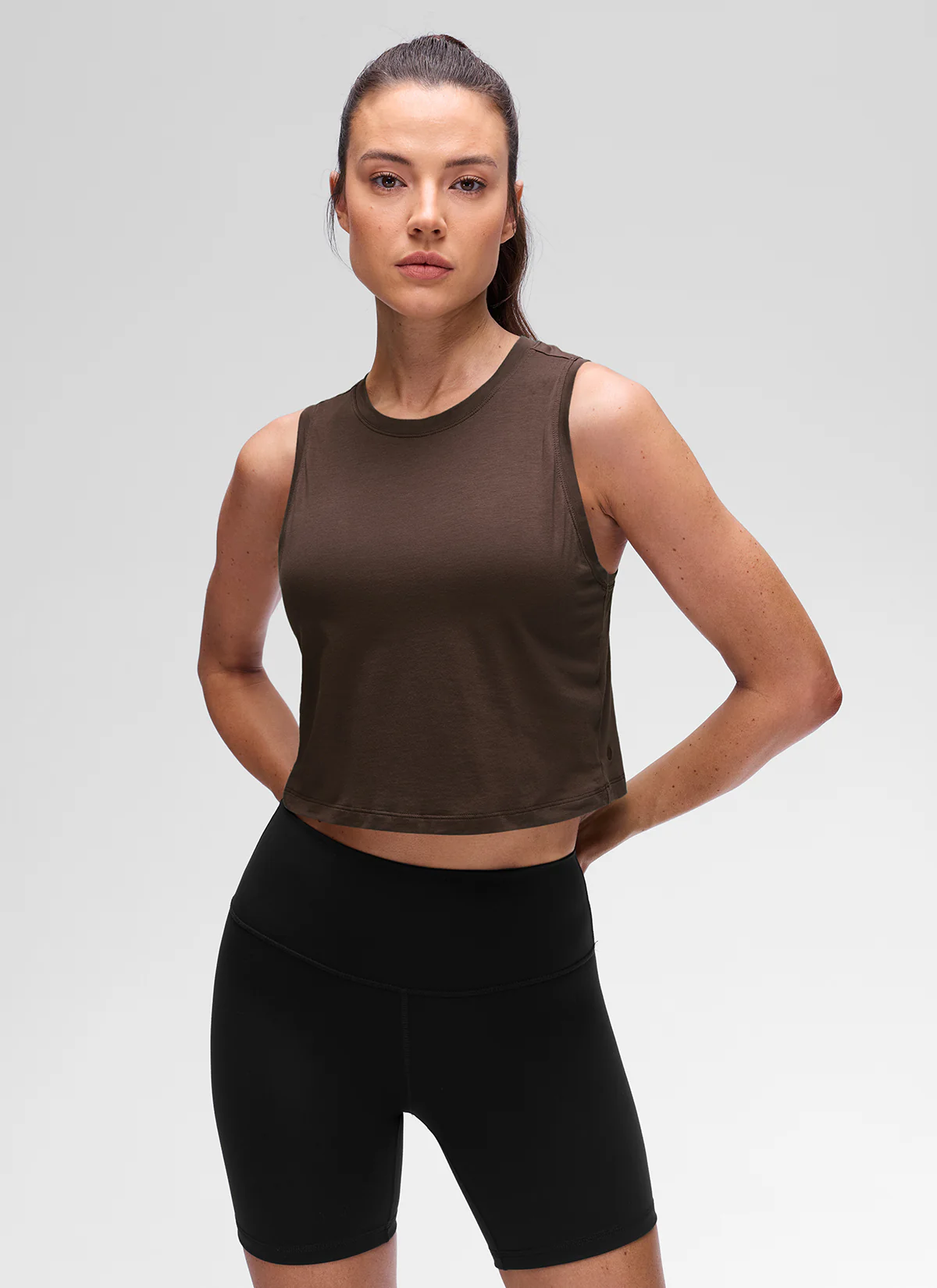 Pima Cotton Crewneck Crop Tank - Image 25