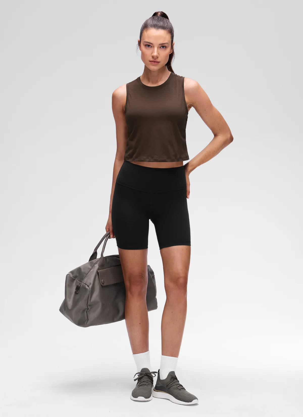 Pima Cotton Crewneck Crop Tank - Image 27