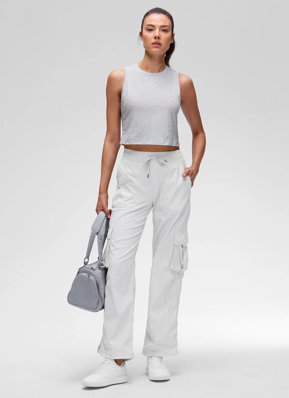 Pima Cotton Crewneck Crop Tank - Image 3