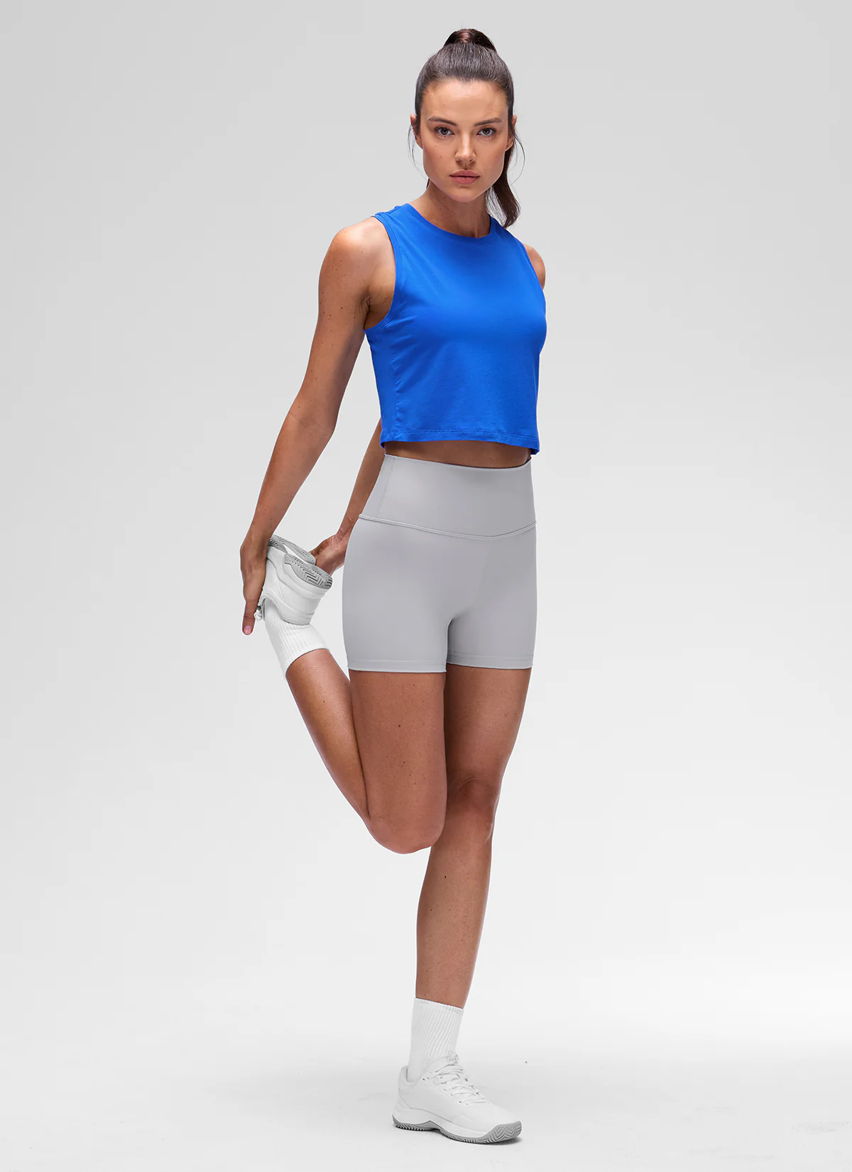 Pima Cotton Crewneck Crop Tank - Image 7