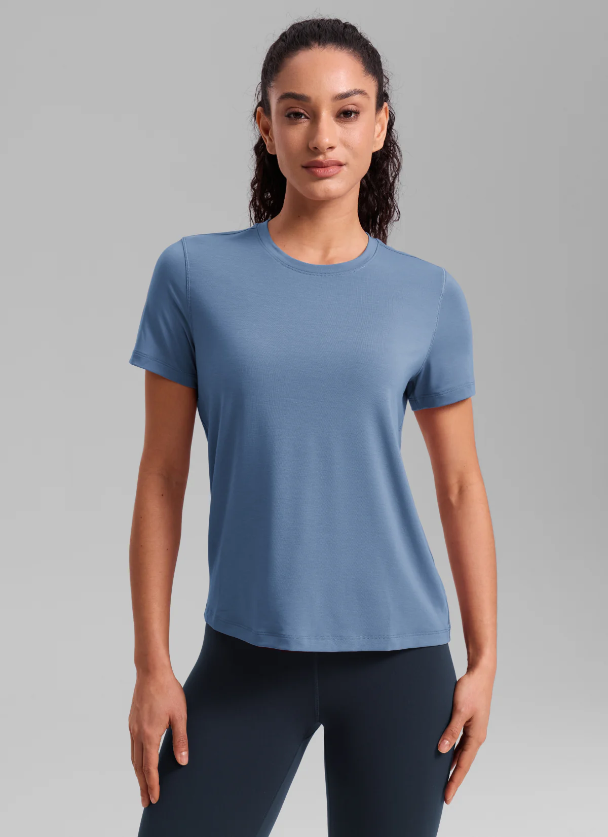 Quick Dry Crewneck Hip Length Short Sleeve - Image 13