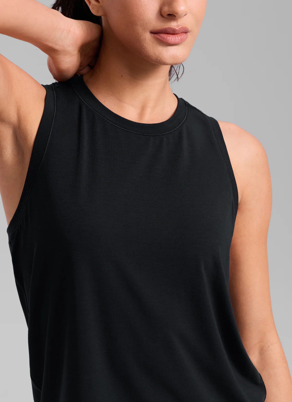 Quick Dry Racerback Hip Length Tank - Image 12