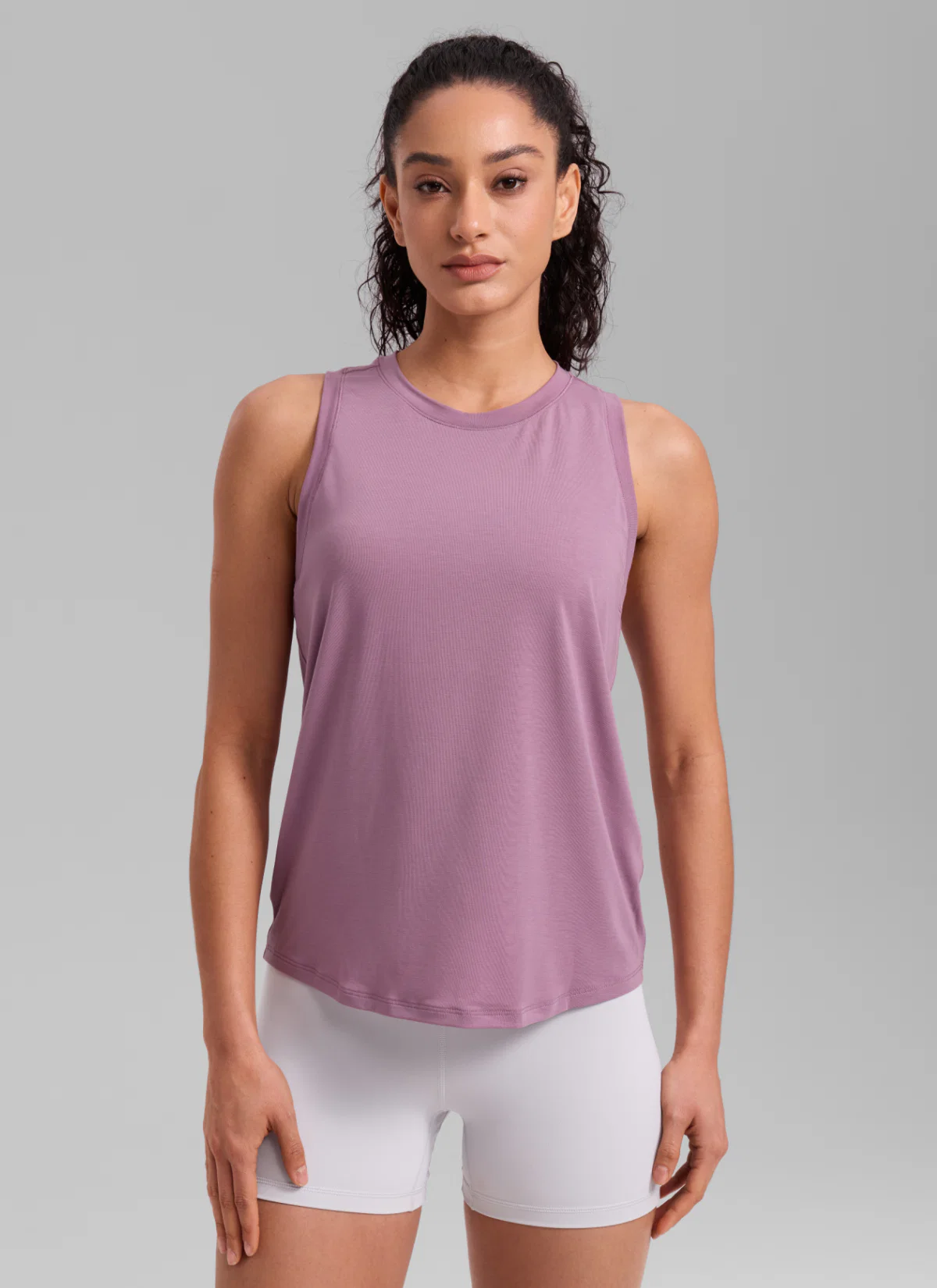 Quick Dry Racerback Hip Length Tank - Image 17