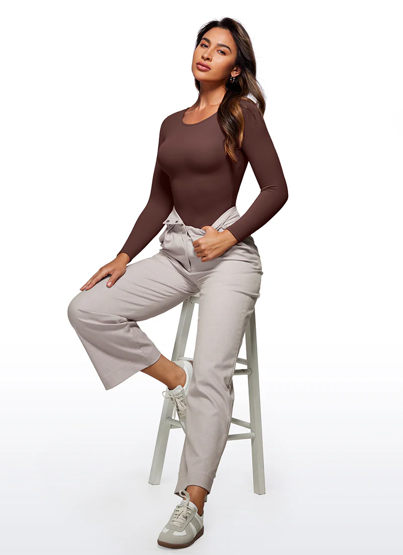 Butterluxe Long Sleeve  Crew Neck Bodysuits - Image 3