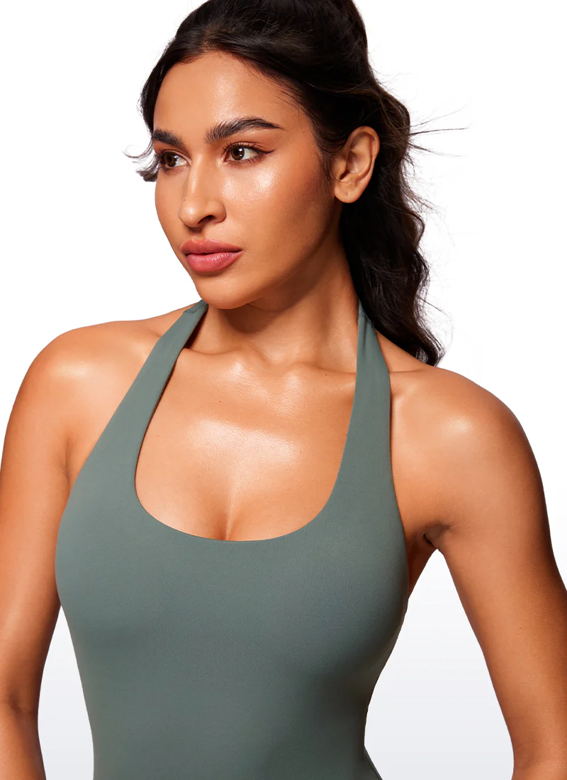 Butterluxe Halter Backless Athletic Rompers 6'' - Image 17