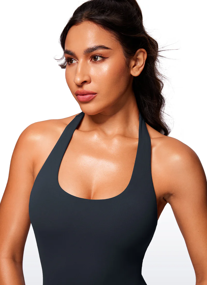 Butterluxe Halter Backless Athletic Rompers 6'' - Image 9