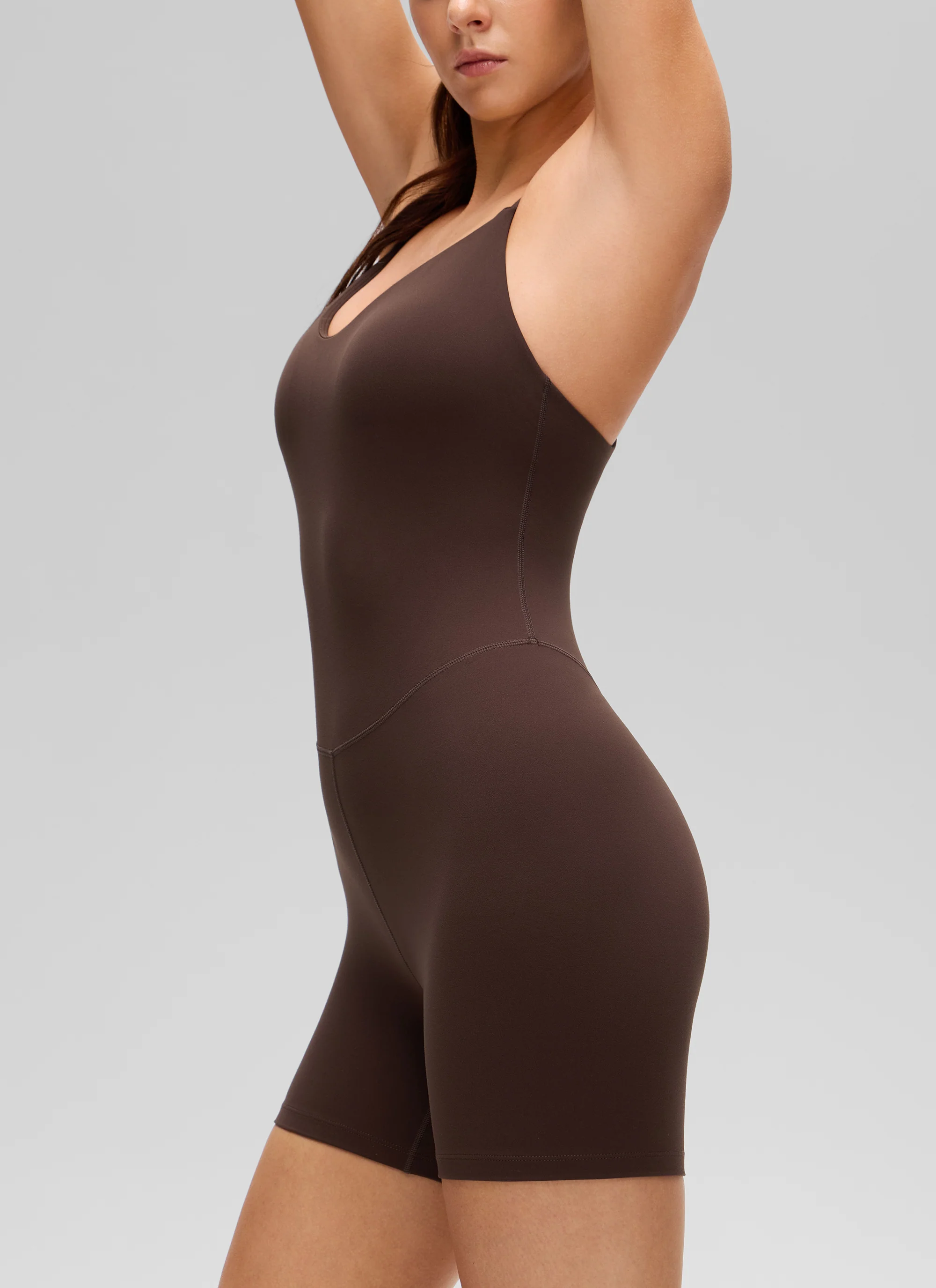 Butterluxe Cross Back Built in Bra Romper 5'' - Image 13