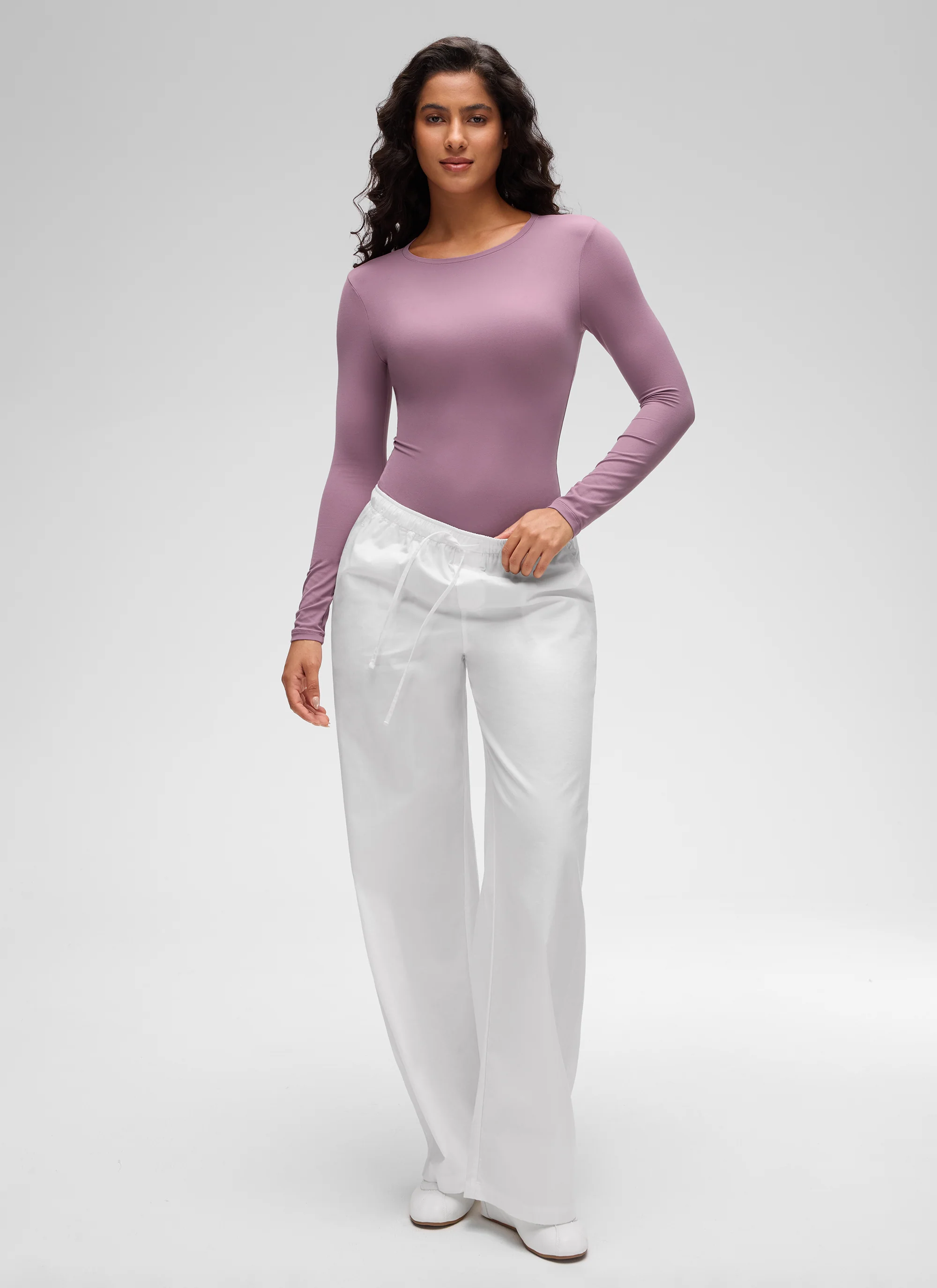 Softembrace Crew Neck Long Sleeve Bodysuit - Image 29