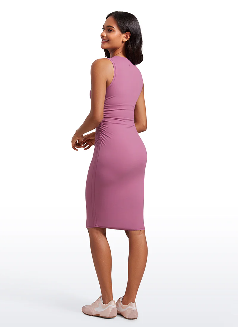 Butterluxe Sleeveless Ruched Midi Bodycon - Image 2