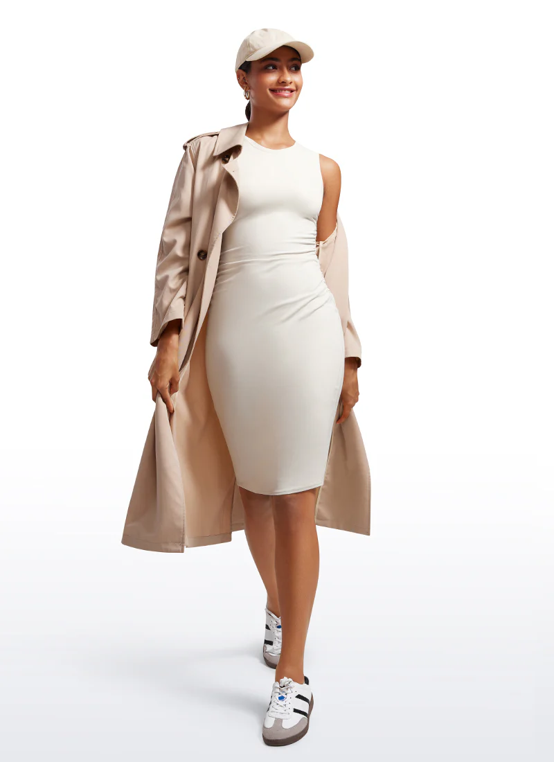 Butterluxe Sleeveless Ruched Midi Bodycon - Image 7