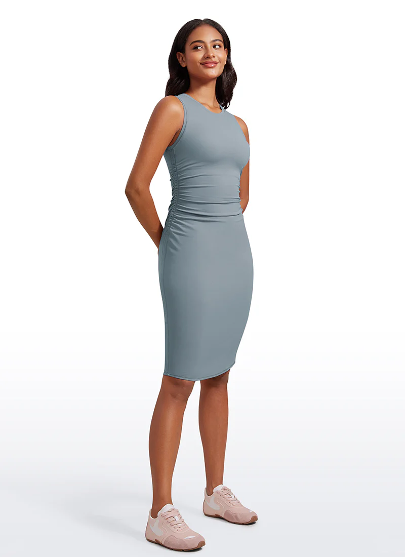 Butterluxe Sleeveless Ruched Midi Bodycon - Image 9