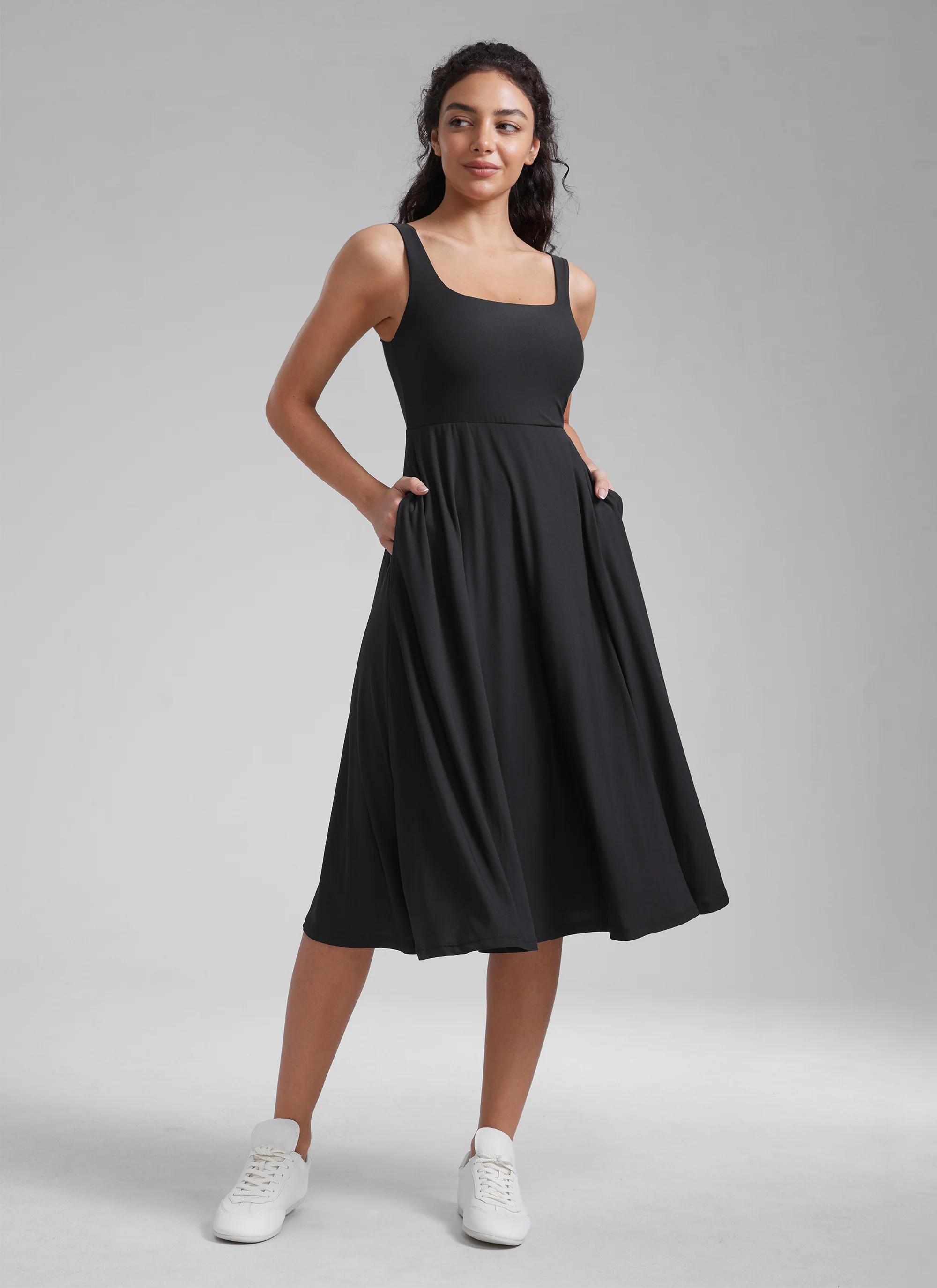 Cloudweight Double Lined Pocket Midi Dress - Image 12
