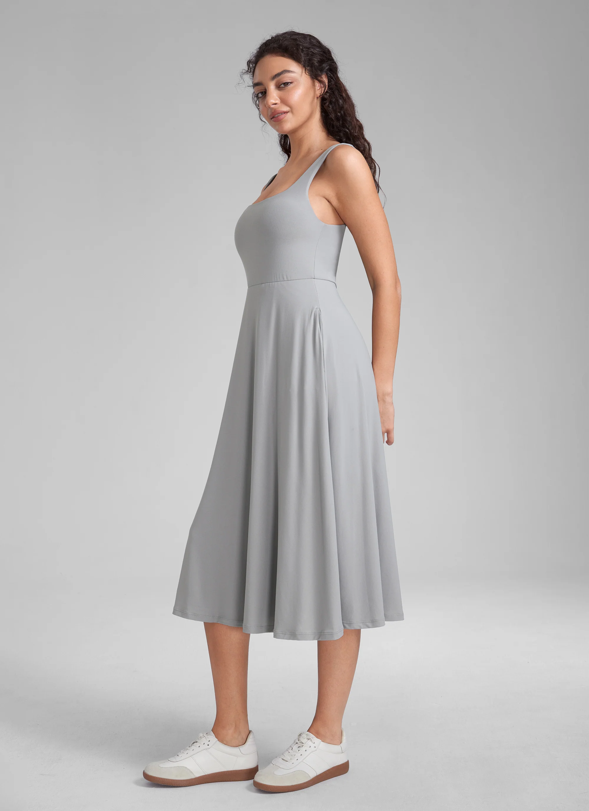 Cloudweight Double Lined Pocket Midi Dress - Image 24