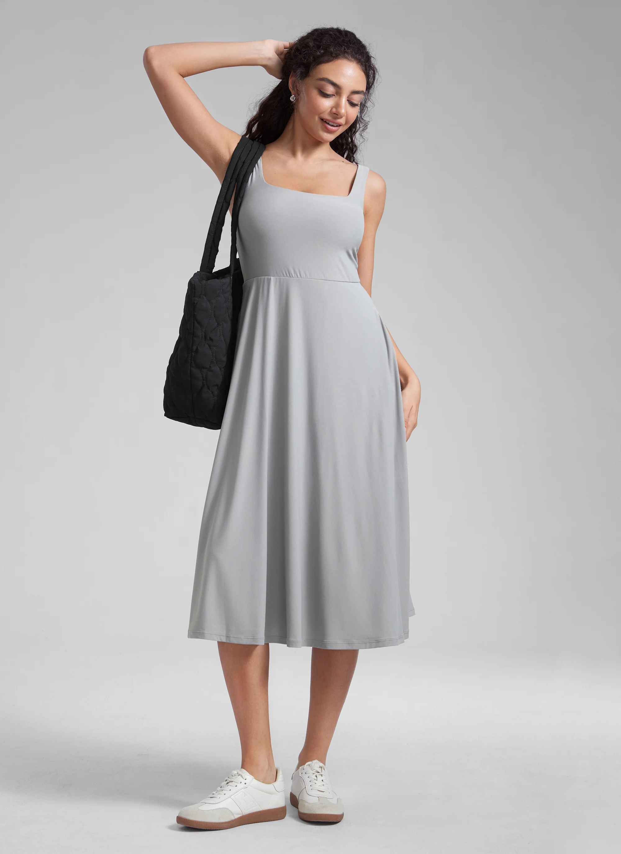 Cloudweight Double Lined Pocket Midi Dress - Image 25