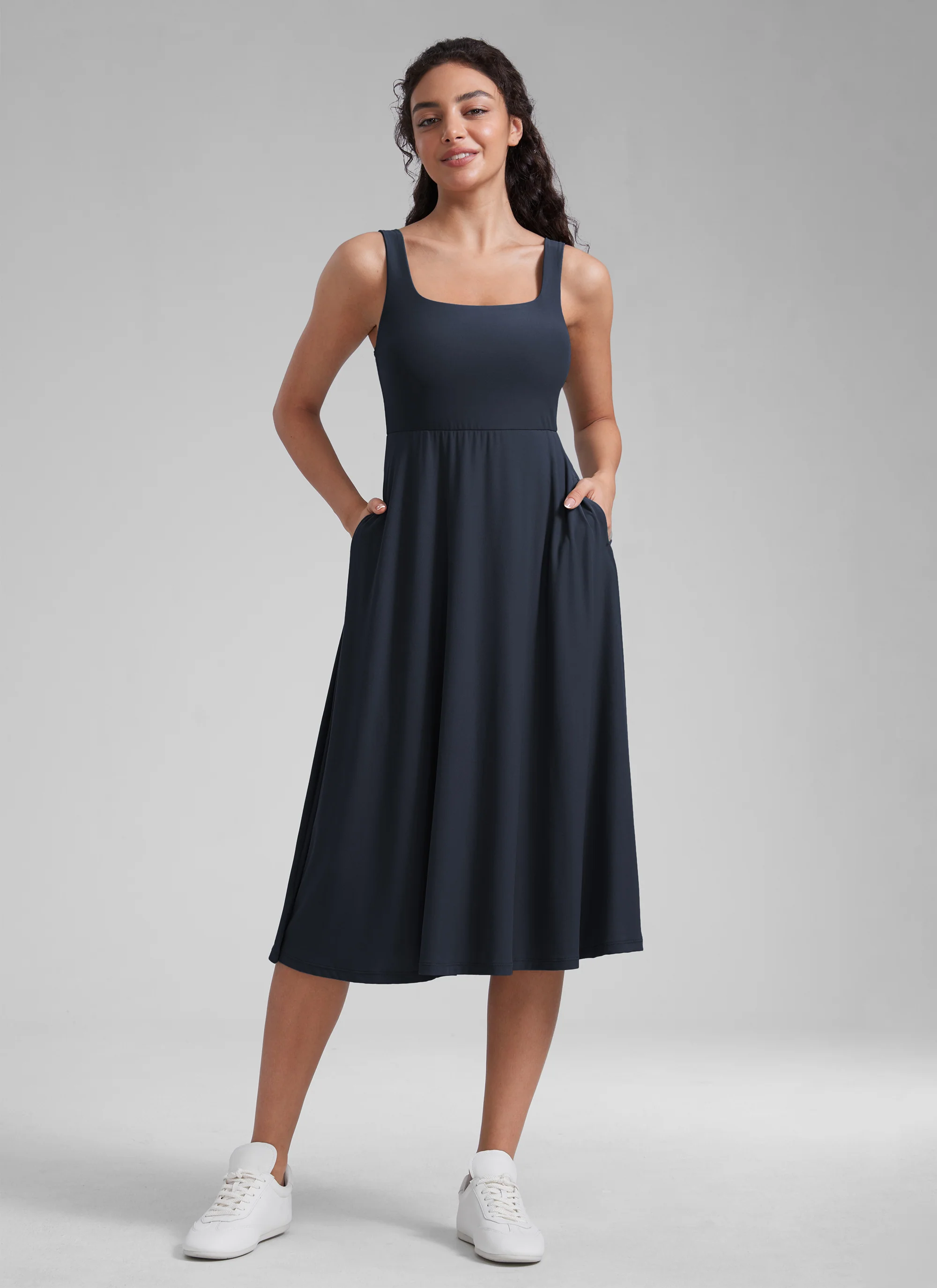 Cloudweight Double Lined Pocket Midi Dress - Image 28