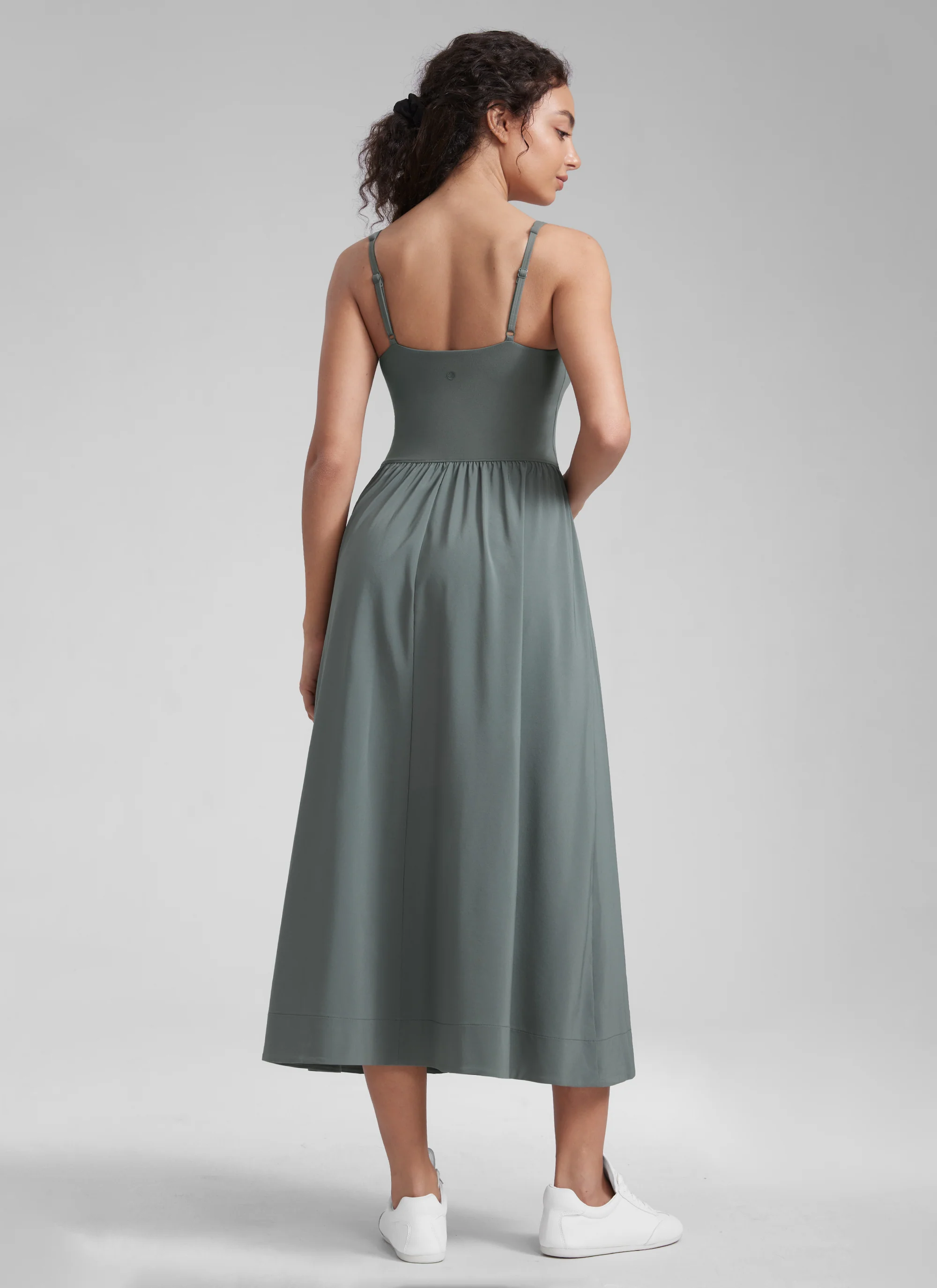 Square Neck Sleeveless Pocket Dress - Image 12