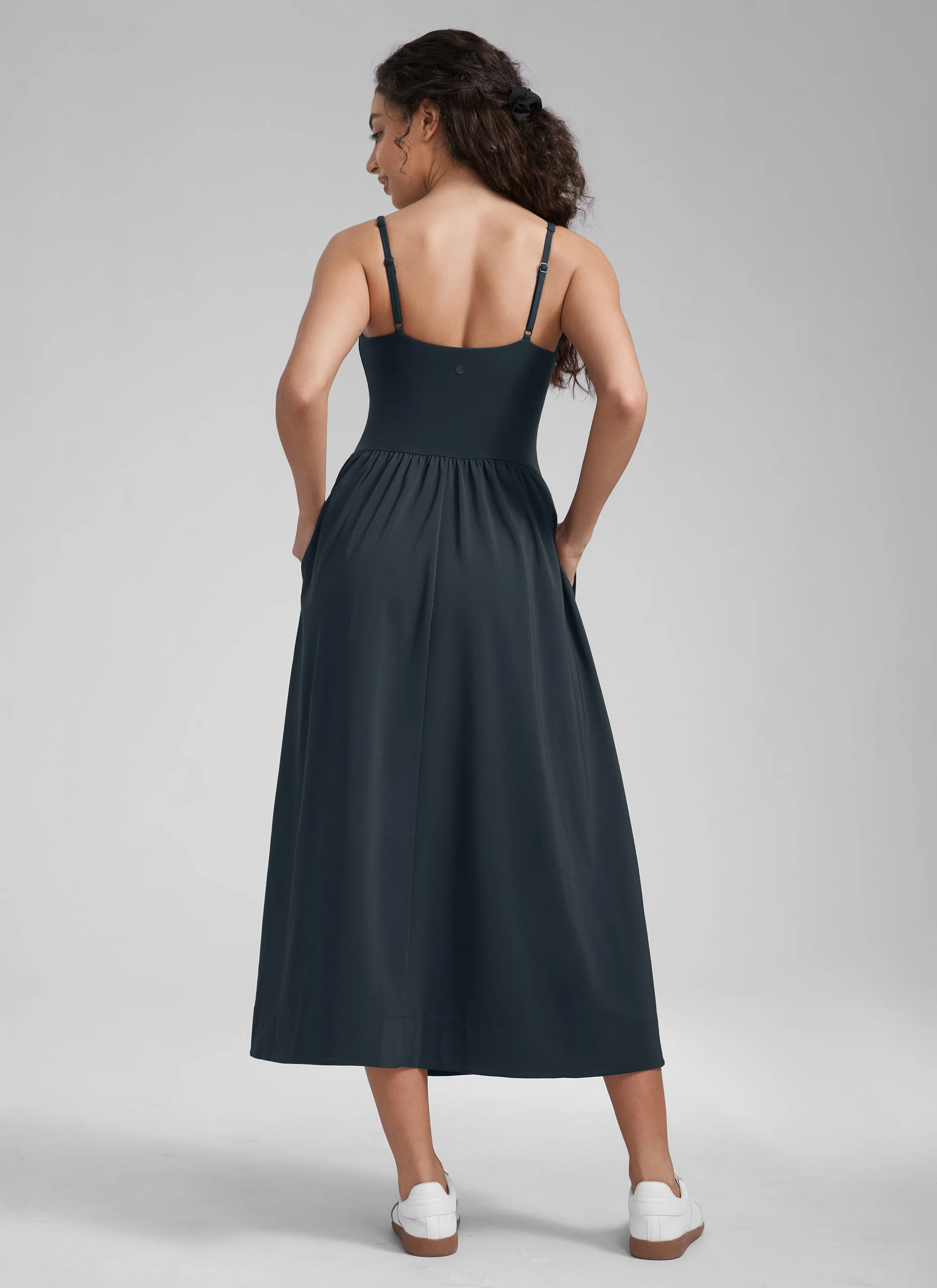 Square Neck Sleeveless Pocket Dress - Image 7