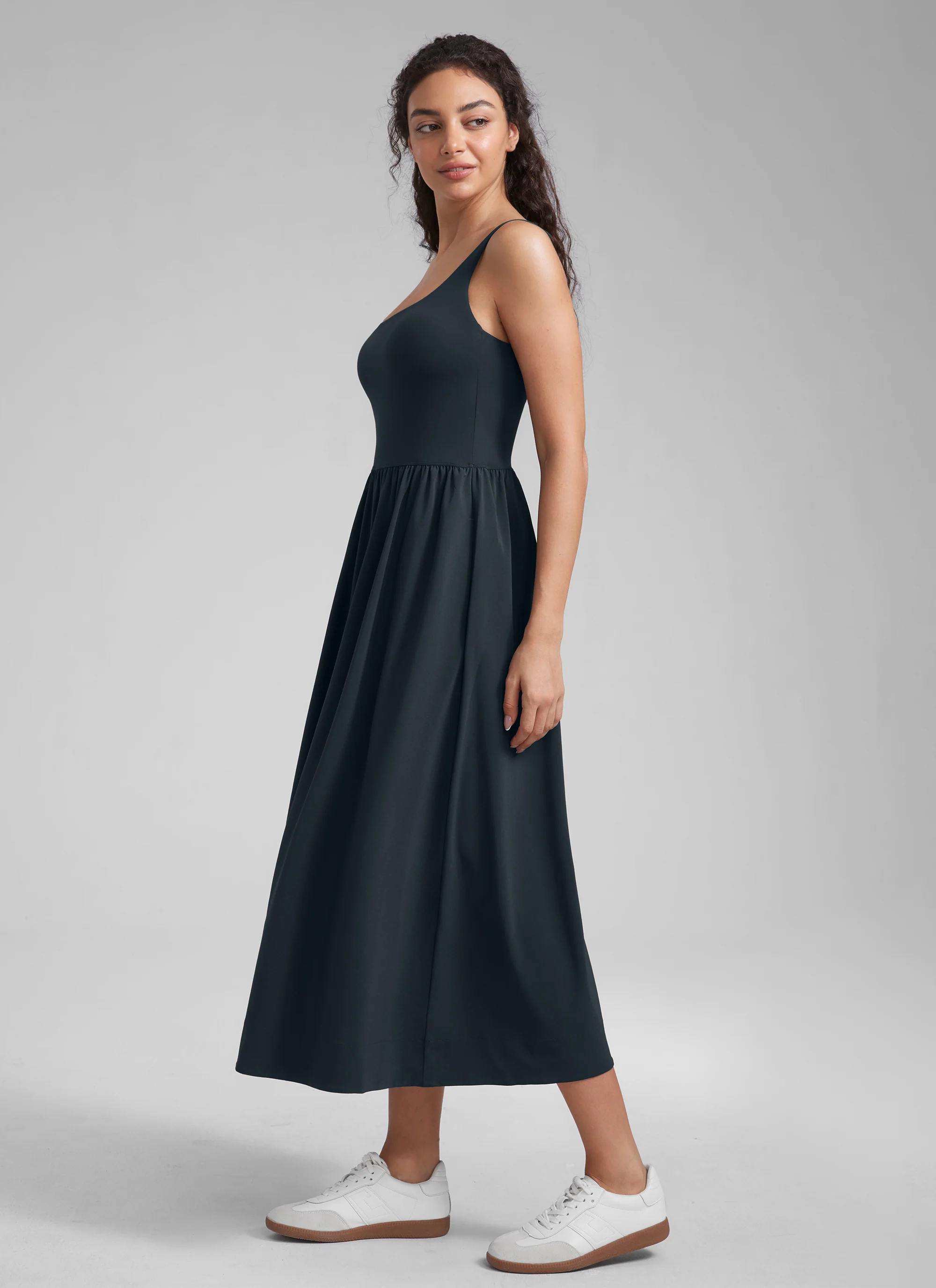 Square Neck Sleeveless Pocket Dress - Image 9