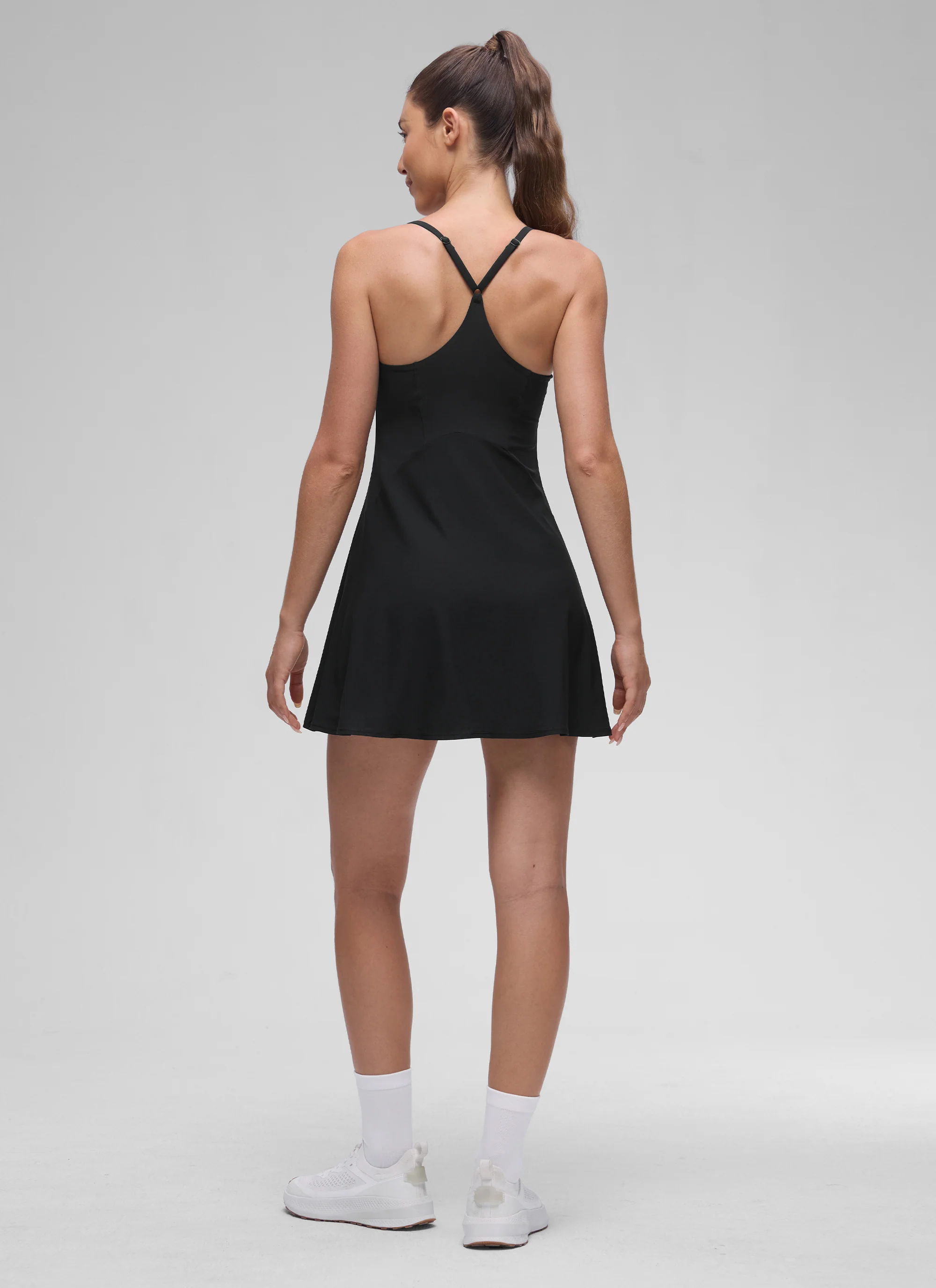 Feathery-Fit Drapey Built in Bra Liner Dress - Image 20