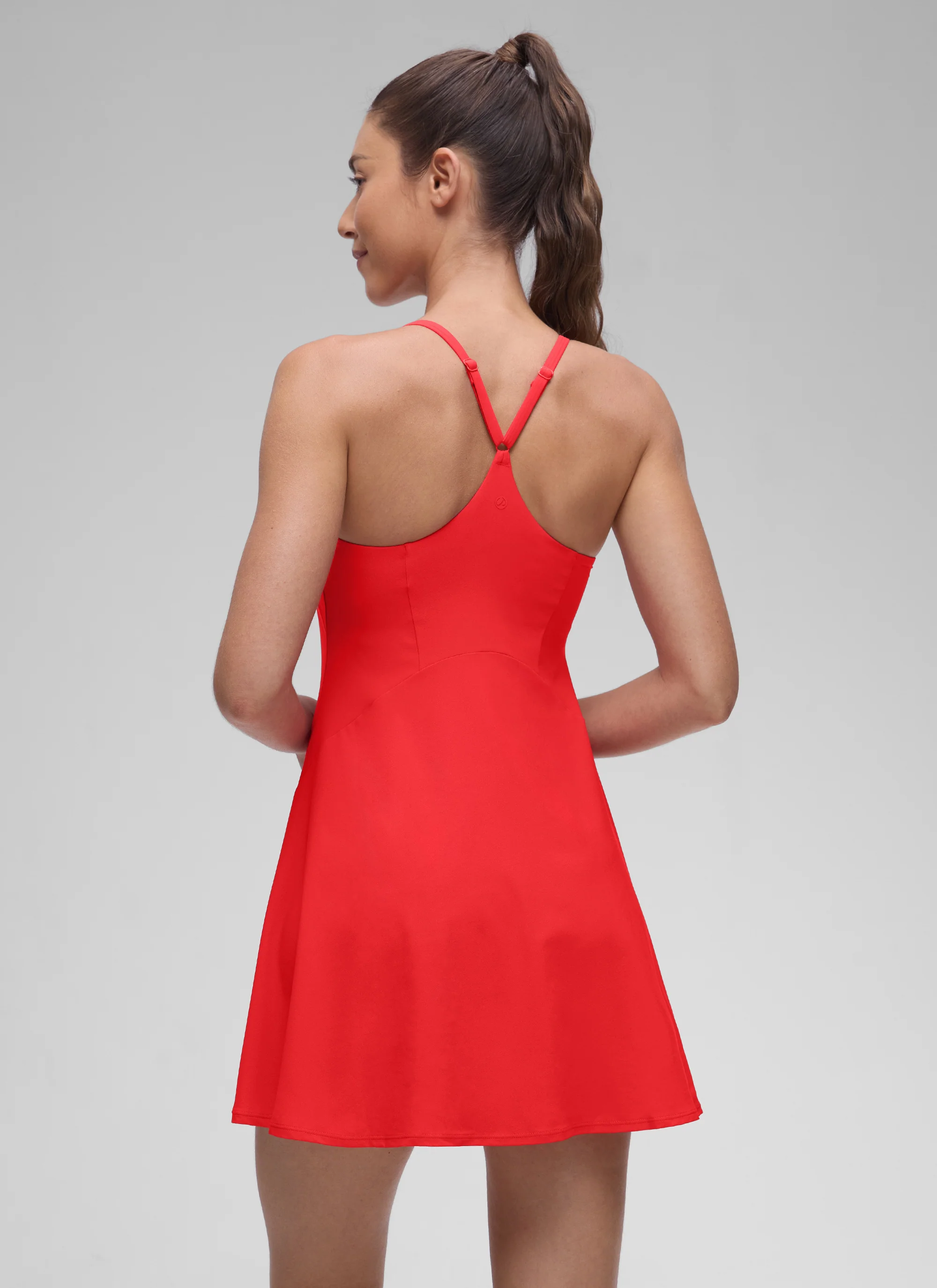 Feathery-Fit Drapey Built in Bra Liner Dress - Image 29