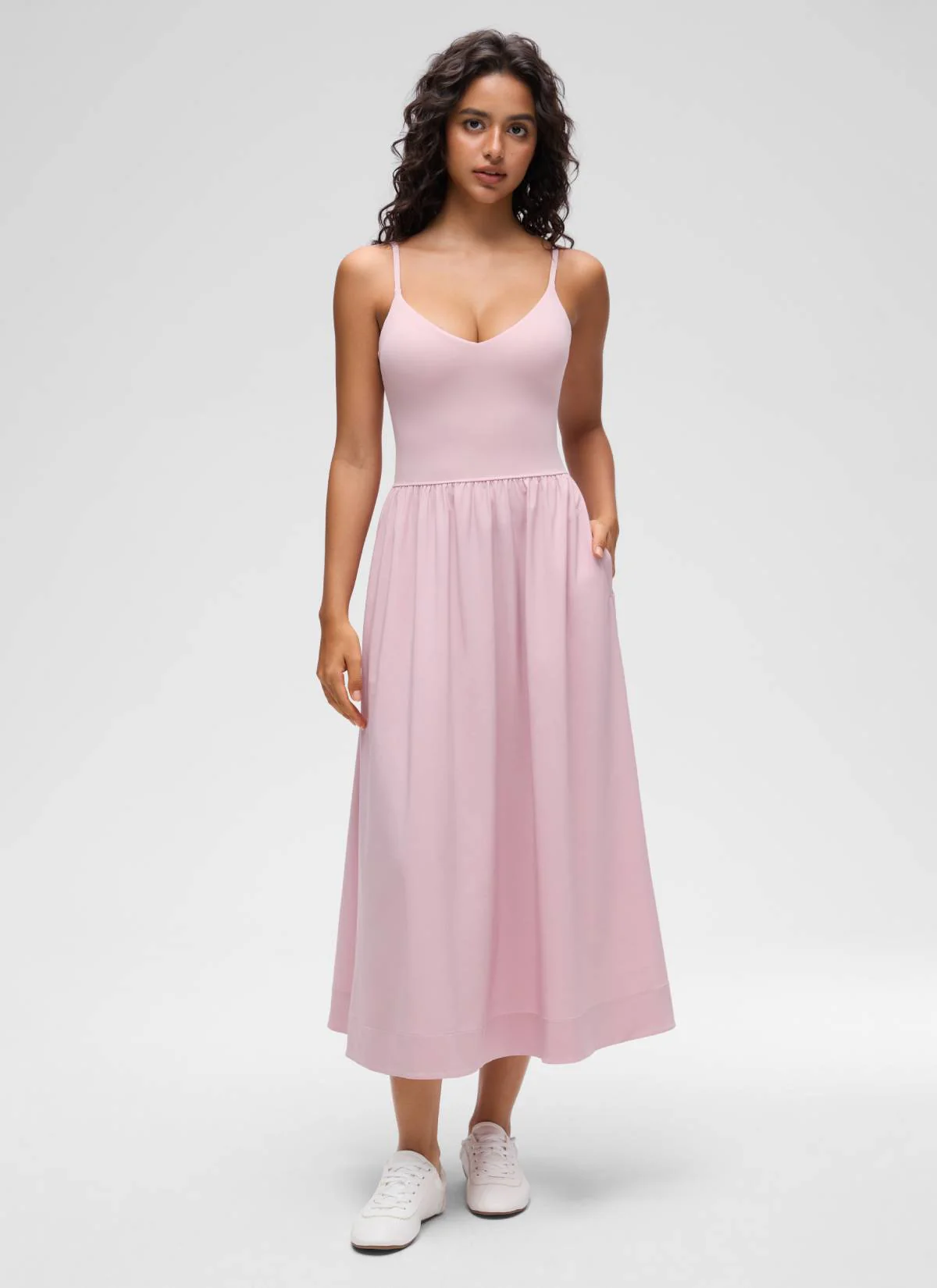 V Neck Flowy Tank Maxi Dress - Image 13