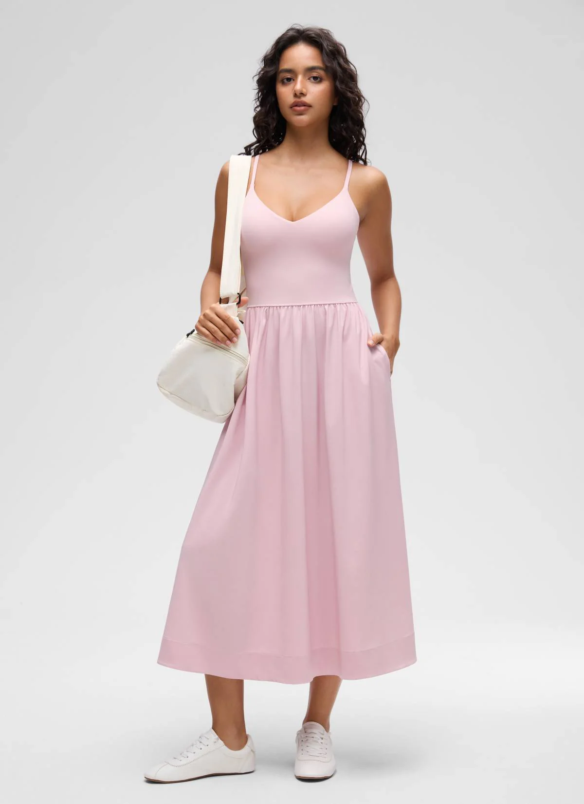 V Neck Flowy Tank Maxi Dress - Image 15