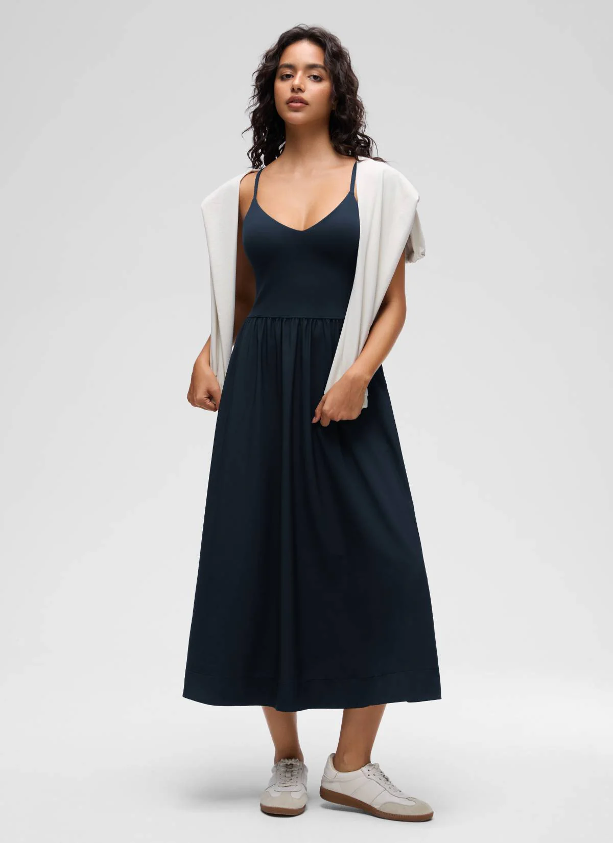 V Neck Flowy Tank Maxi Dress - Image 9